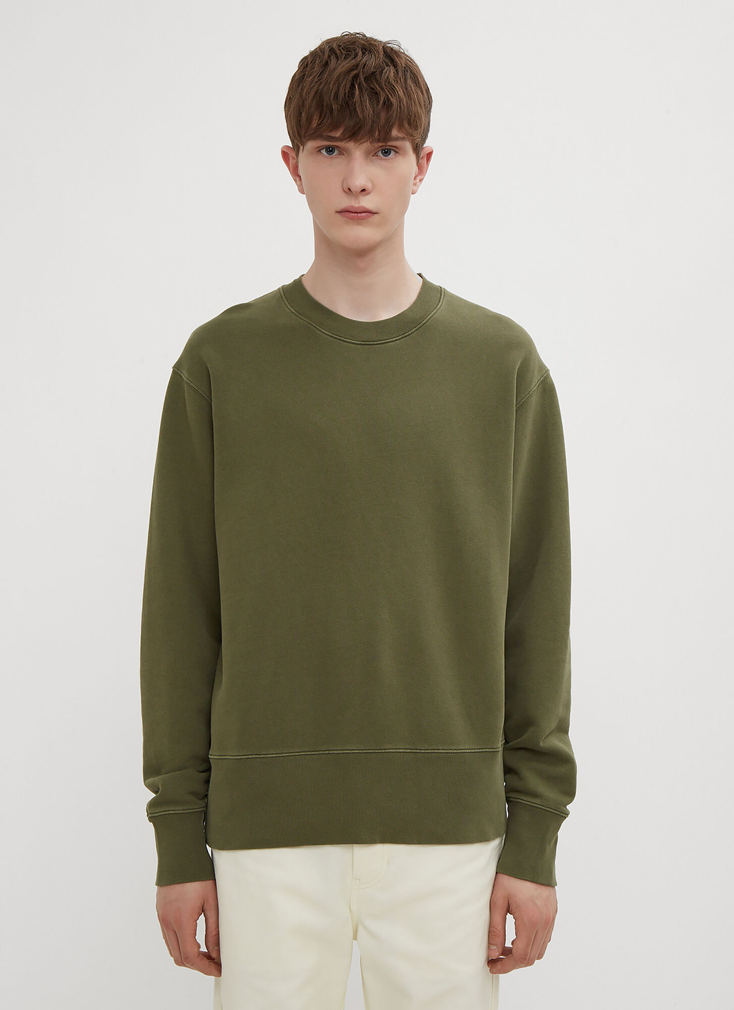 Acne Studios Men's Khaki Classic Sweatshirt - Man Sweatshirts M