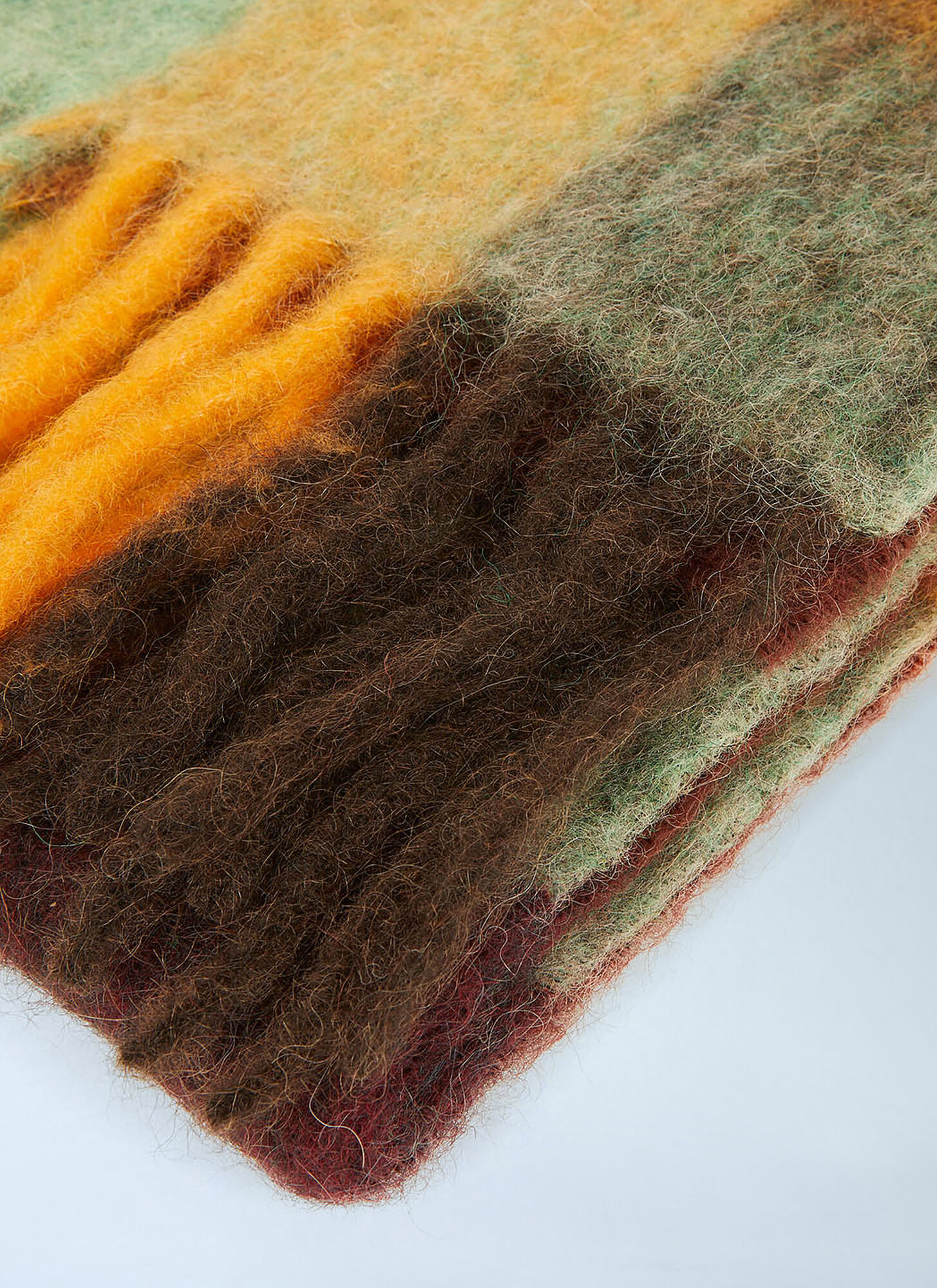  Acne Studios Acne Studios Fringed Check Scarf - Man Scarves Multicolour One Size 