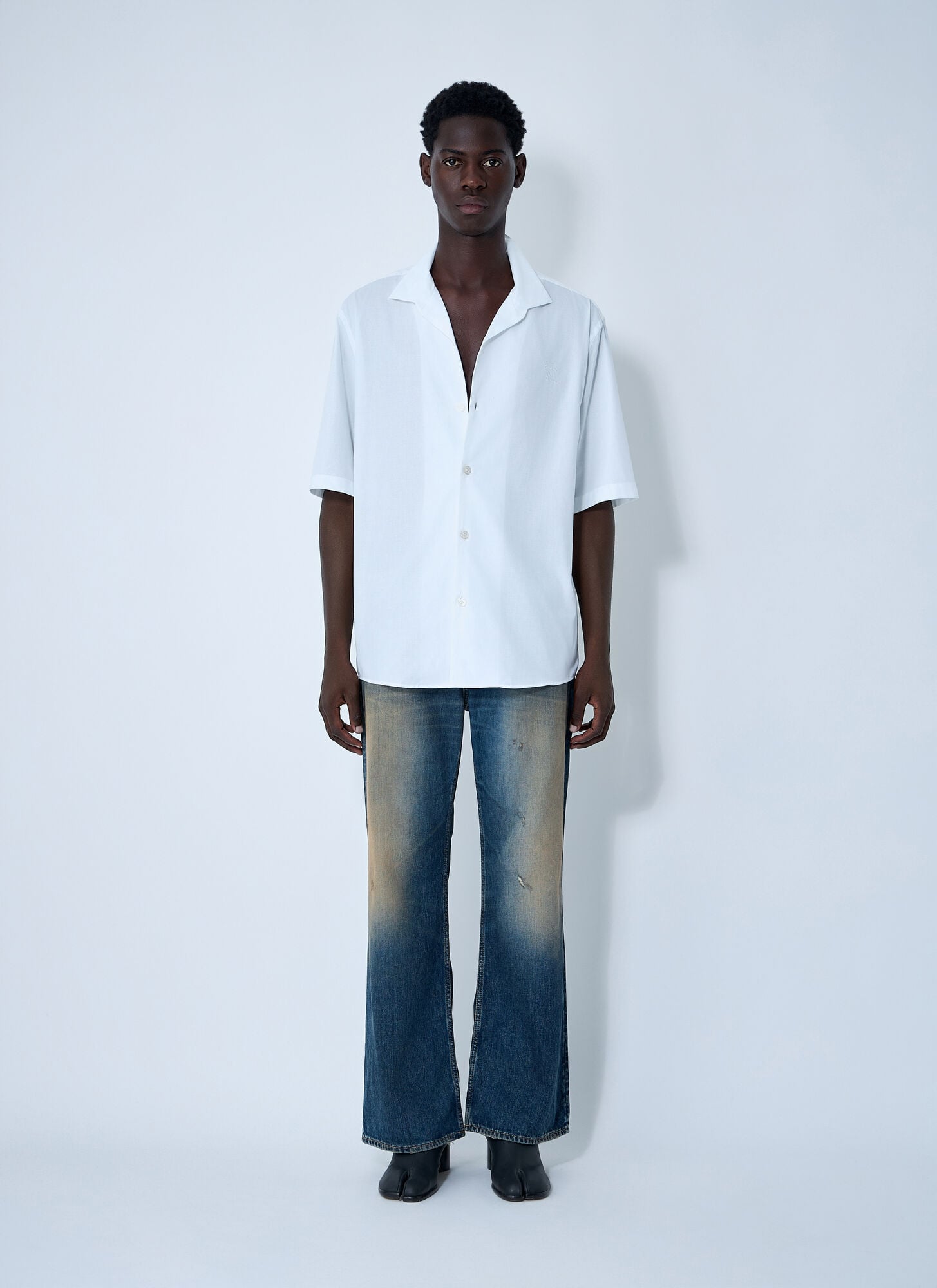  Acne Studios Acne Studios Logo Embroidery Shirt - Mann Hemden White Eu - 50 