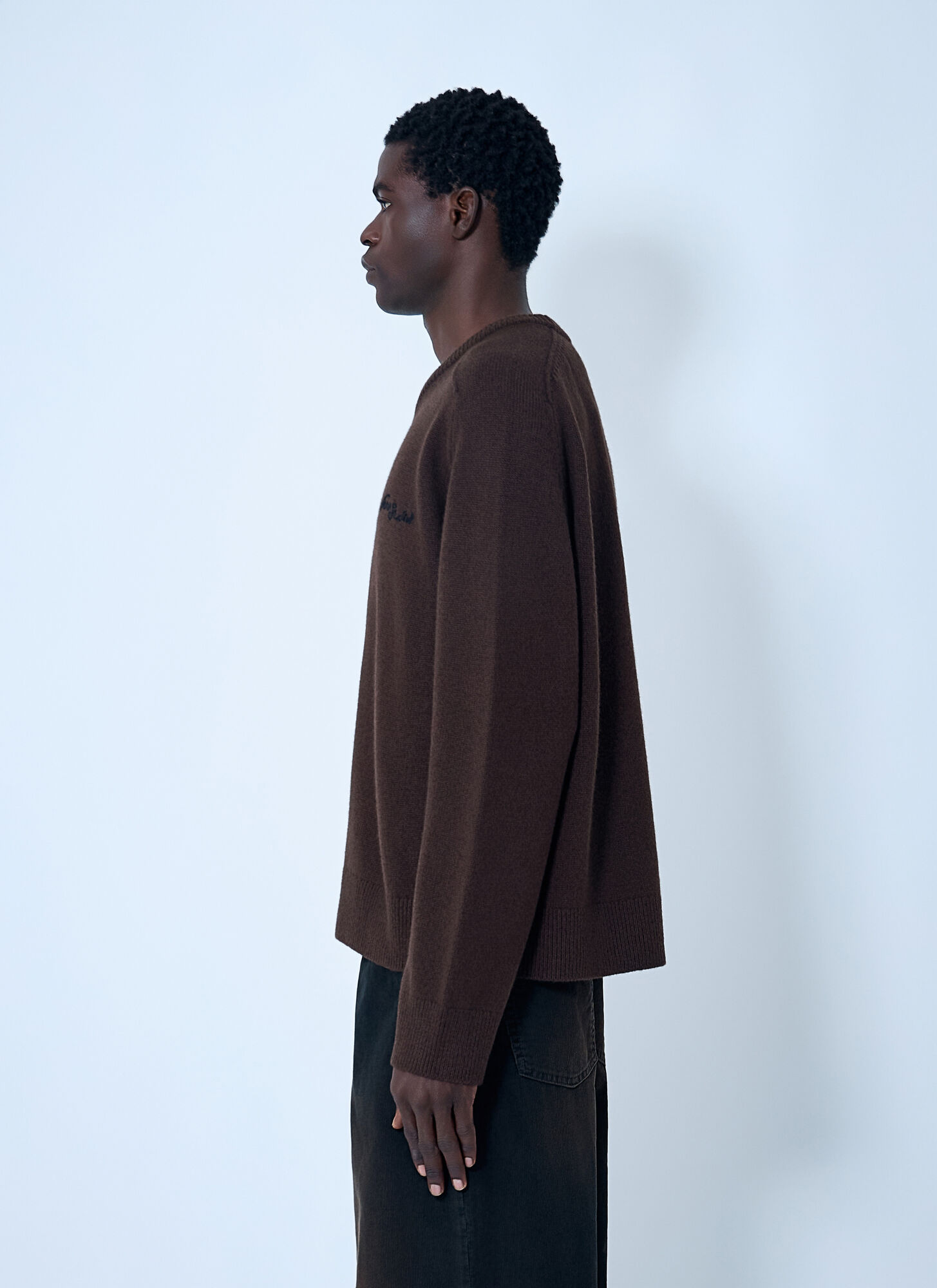  Acne Studios Acne Studios Wool Sweater - Mann Strick Dark Brown S 
