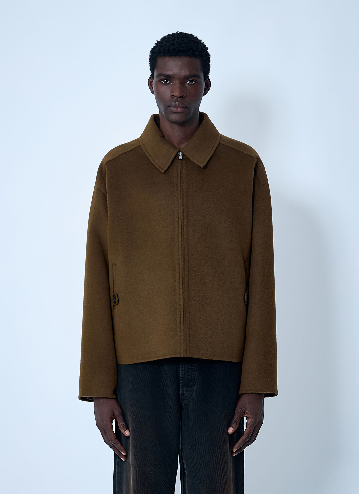 Acne Studios Wool-and-cashmere-blend Jacket In Green