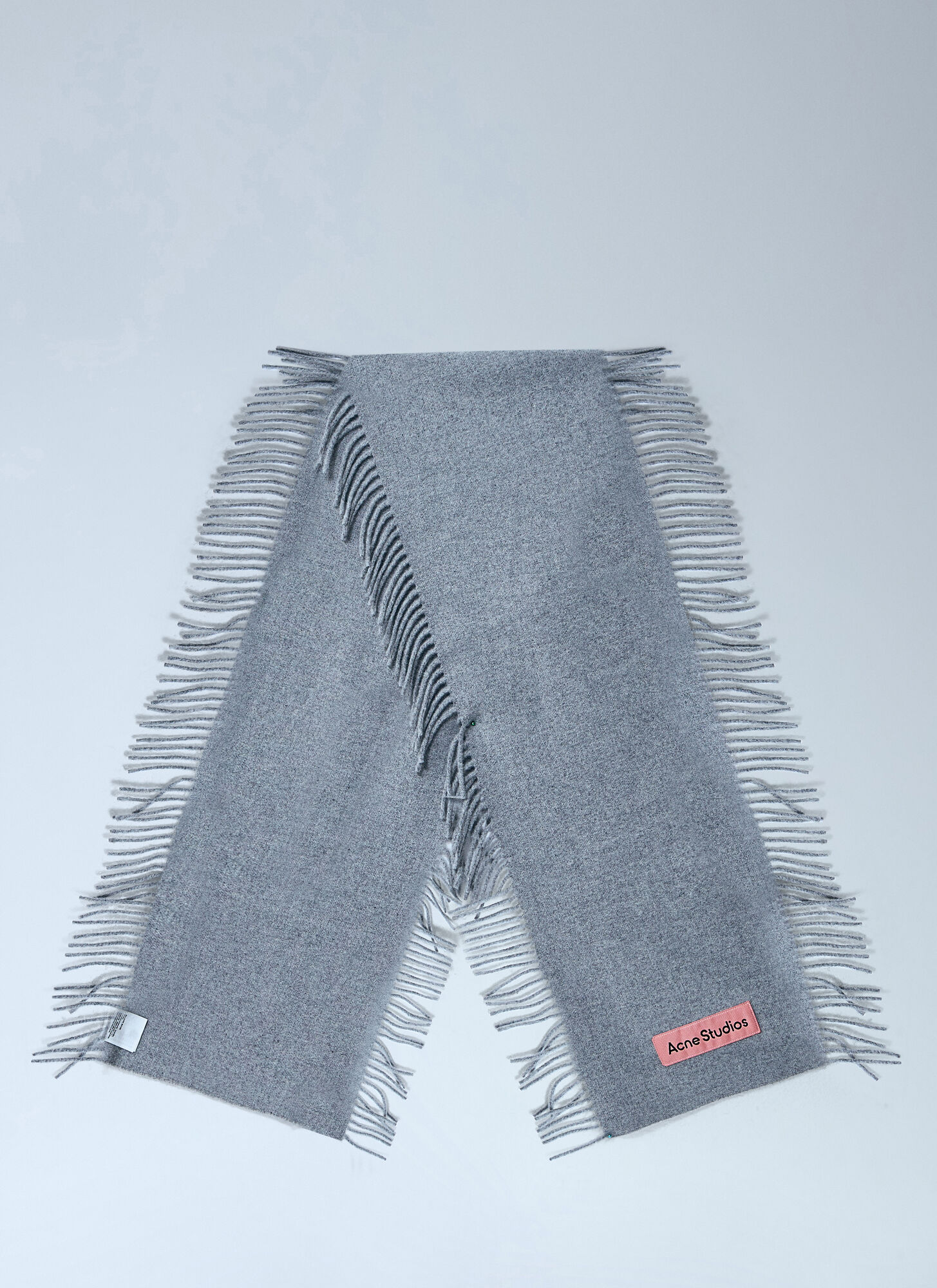  Acne Studios Acne Studios Fringe Wool Scarf - Mann Schals Grey One Size 