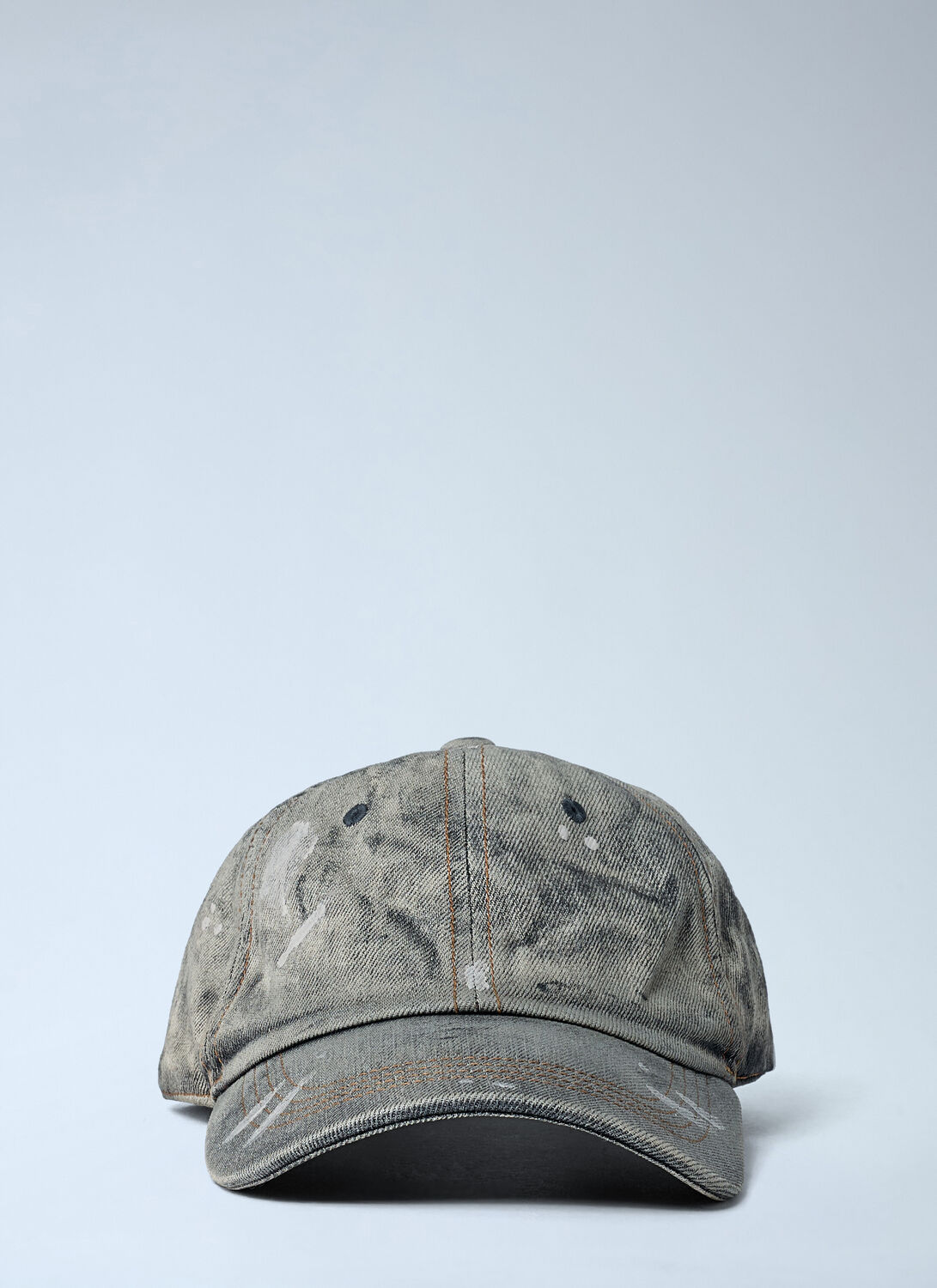 Acne Studios Carliy Trafalgar Embroidered Back Logo Adjustable Baseball Cap In Gray