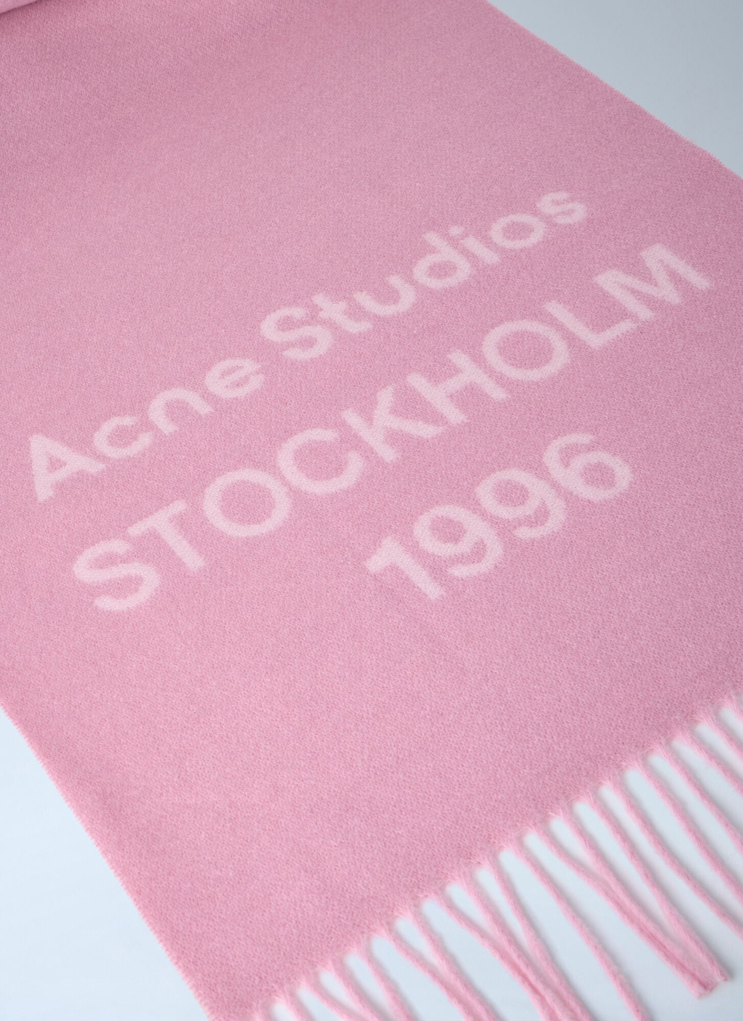  Acne Studios Acne Studios Wool Fringe Scarf - Mann Schals Pink One Size 