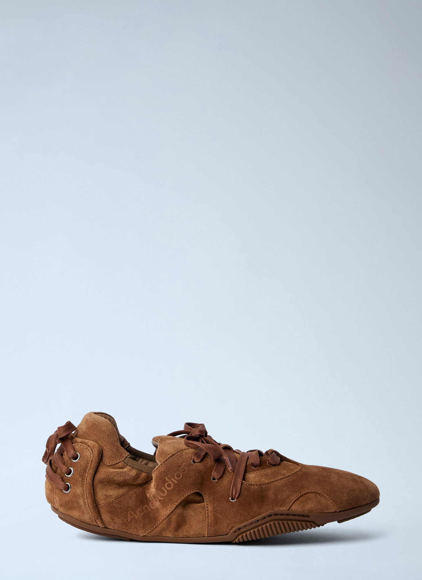 Acne Studios Men's Brown Bilara Suede Sneakers - Man Sneakers Eu - 41