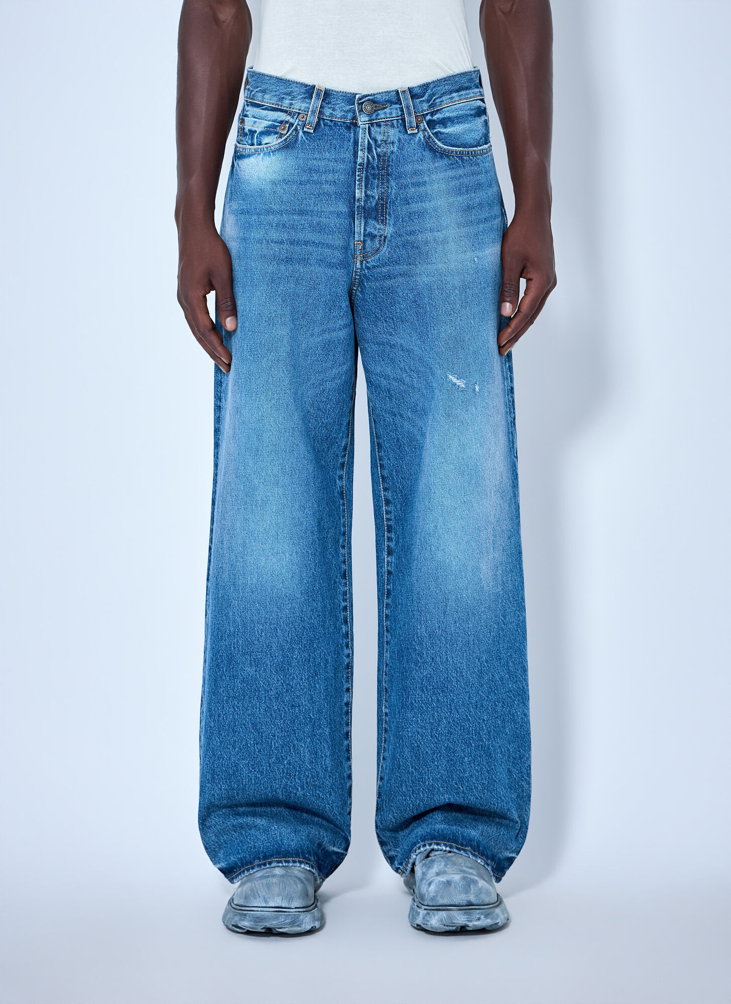 Acne Studios 1981 Baggy Jeans - Man Jeans Blue M