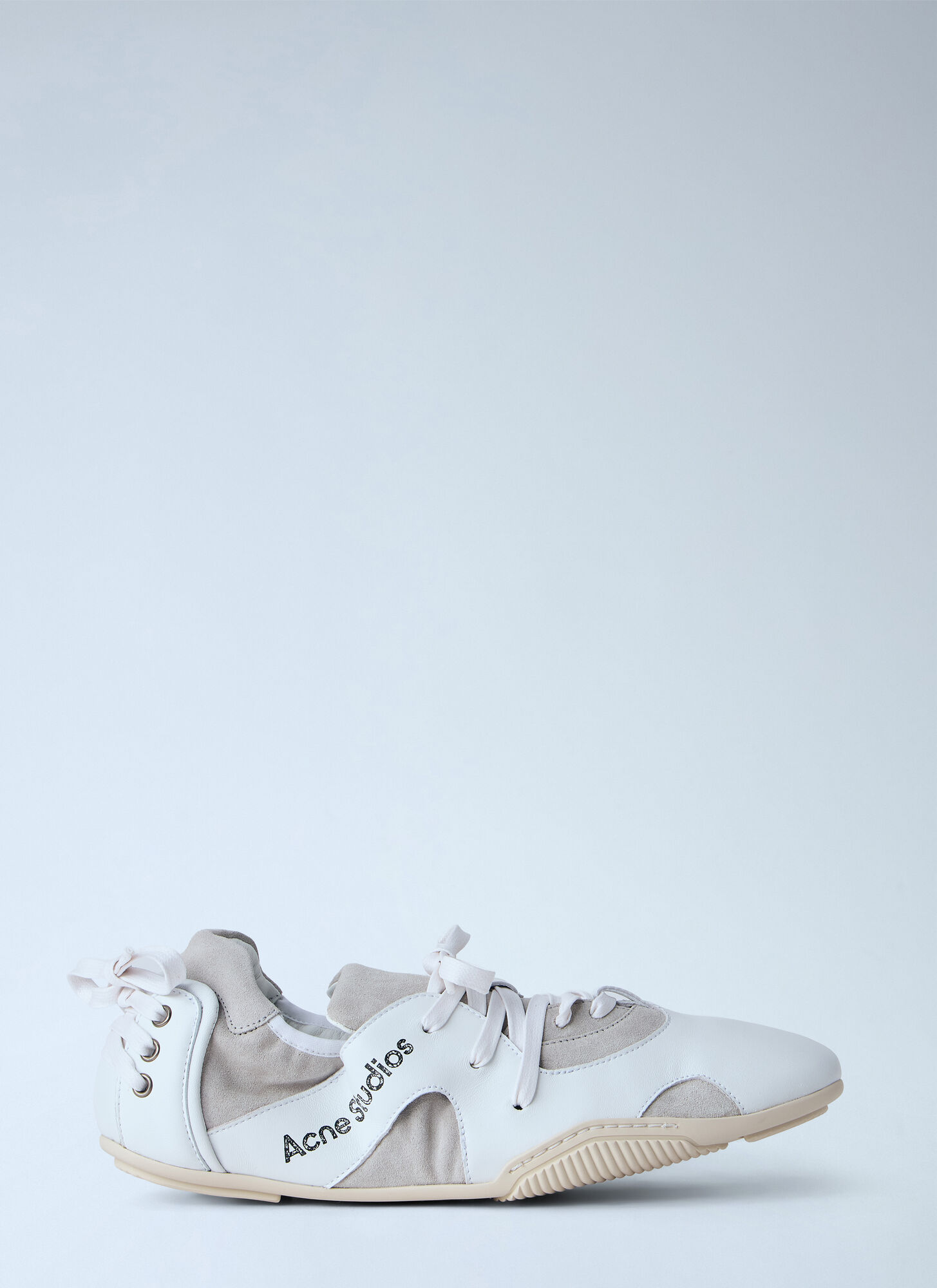 Acne Studios Leather Lace-up Sneakers - Man Sneakers White Eu - 43　Acne Studios レザー レースアップ スニーカー - メンズ スニーカー ホワイト EU - 43 Acne