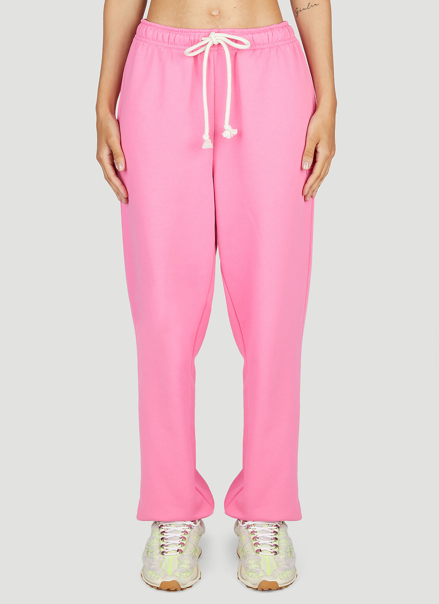 Acne Studios Acne Studios Face Patch Tracksuit Sweatpants - Woman Track Pants Pink S　Acne Studios フェイス パッチ トラックスーツ スウェットパンツ - 女性 トラック