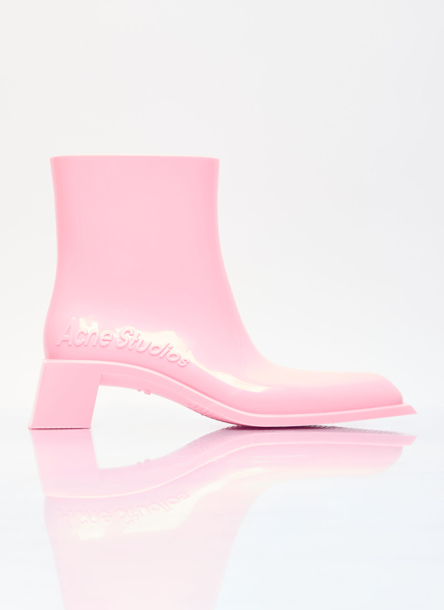 Acne Studios Women Rubber Ankle Boots In Pink