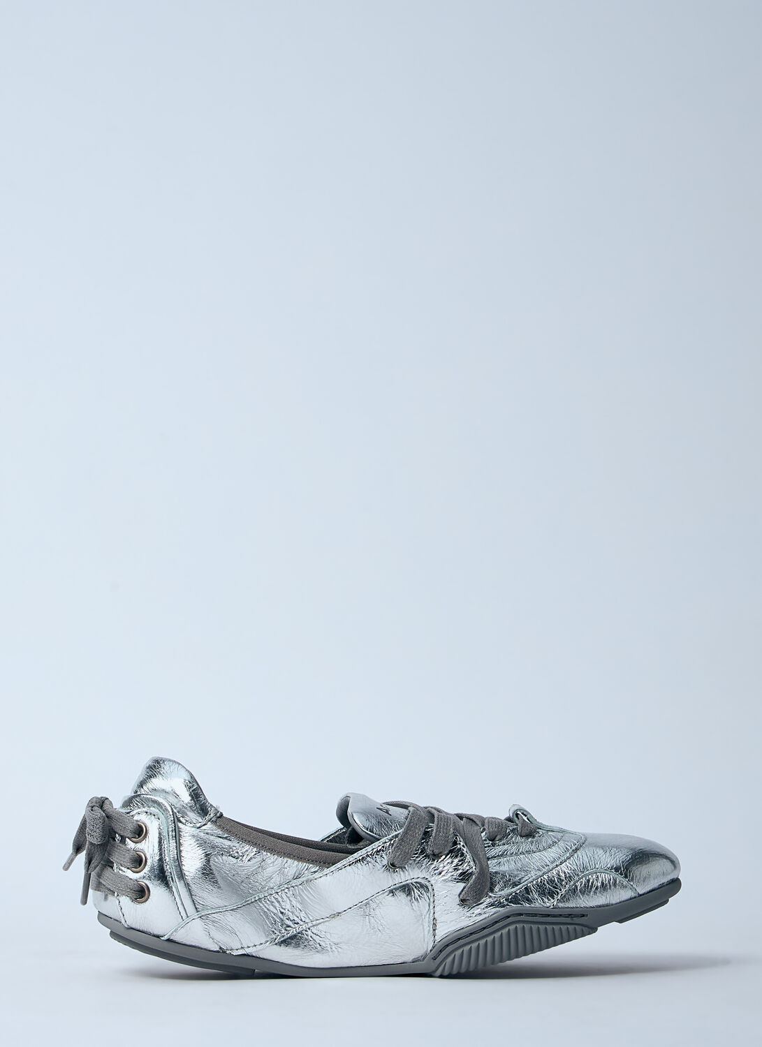 Acne Studios Ballerinas Aus Metallic-leder