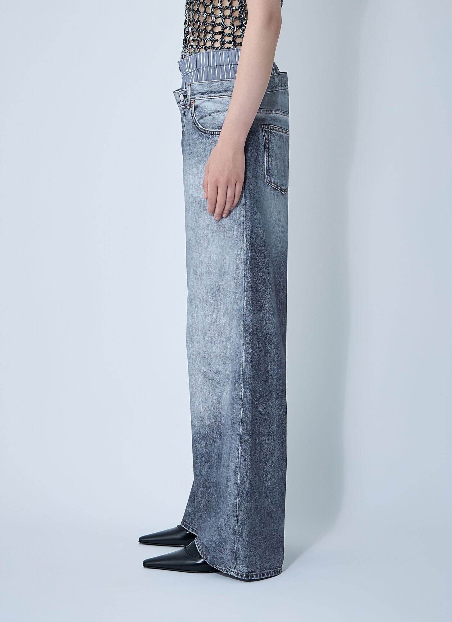  Acne Studios Acne Studios Printed Pants - Frau Hosen Grey It - 40 