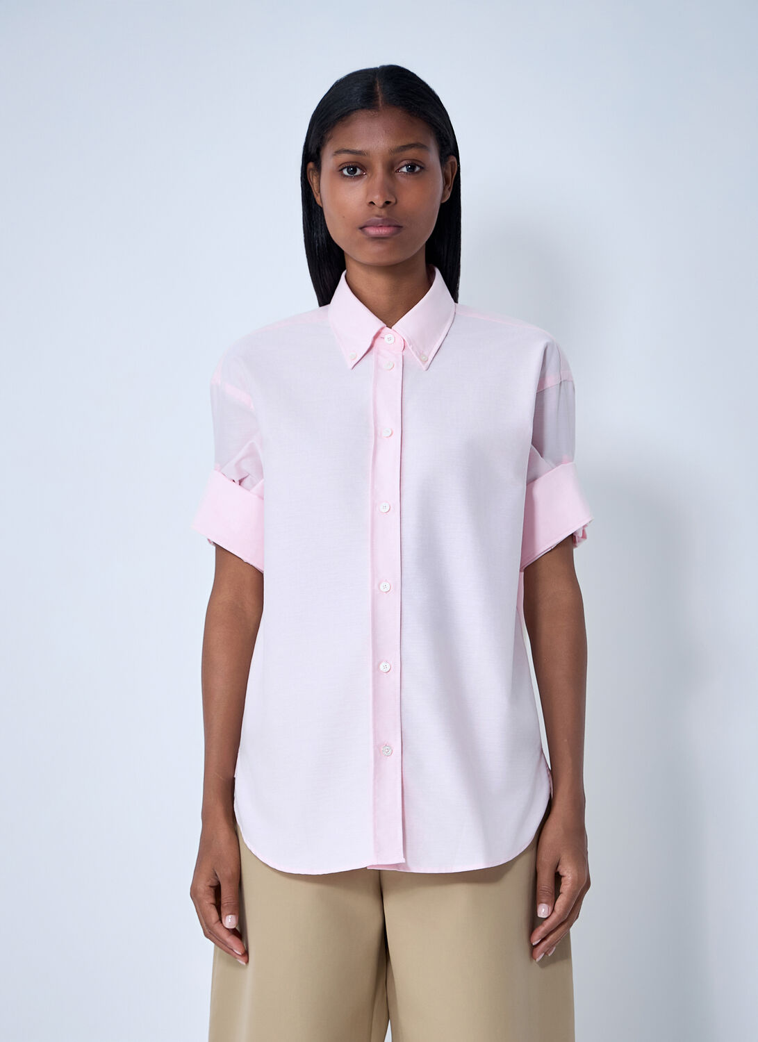Acne Studios Women Button-down Shirt In Pink