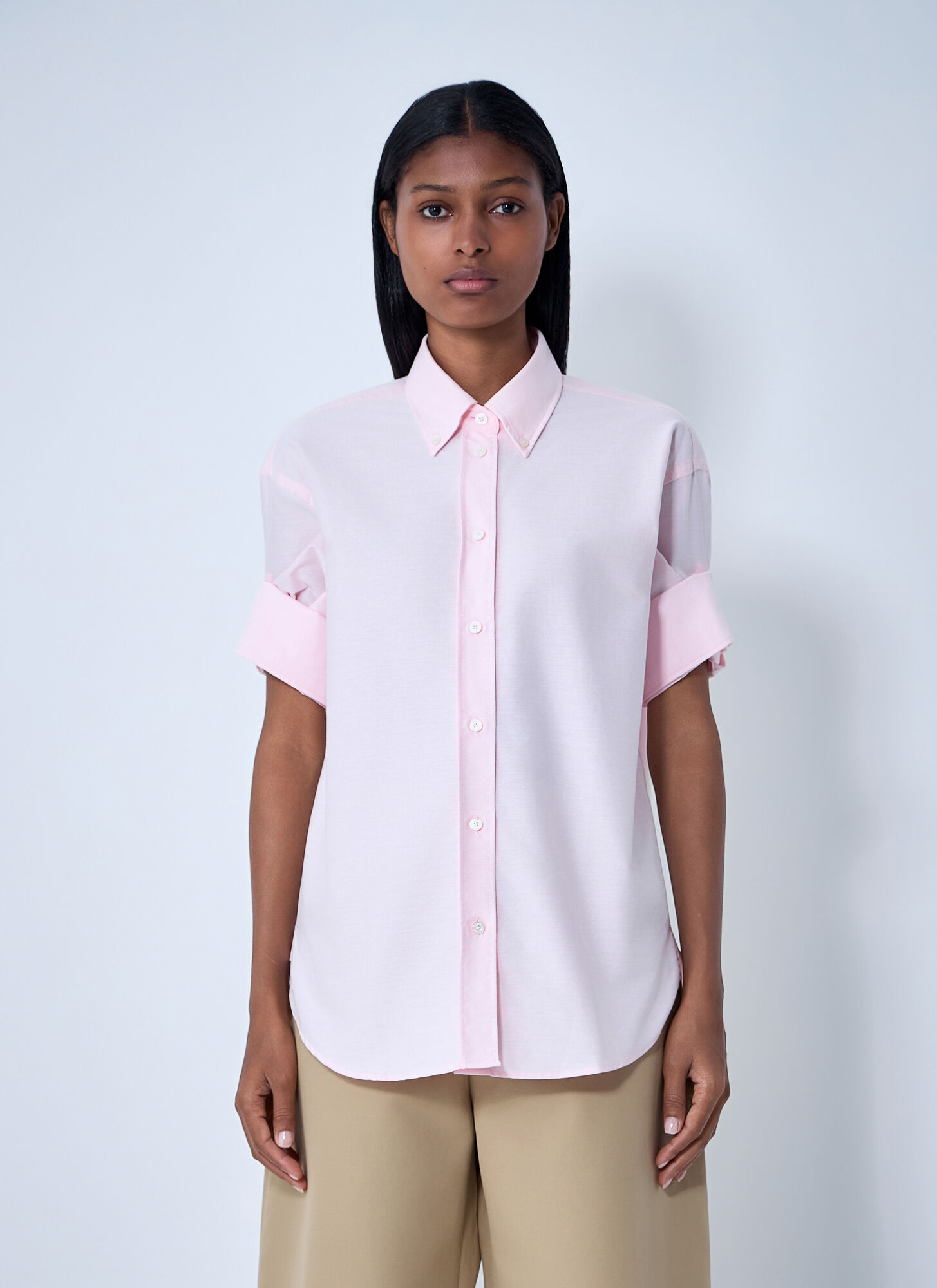 Acne Studios Women's Pink Button-Down Shirt - Woman Shirts Fr - 38