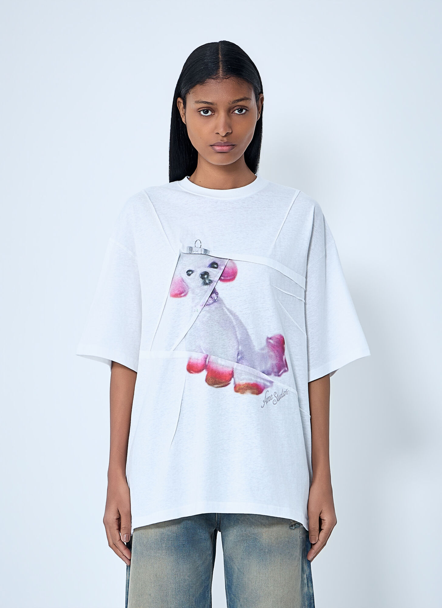 Acne Studios Acne Studios Logo Motif T-shirt - Woman T-shirts White L　Acne Studios ロゴ モチーフ T シャツ - 女性 T シャツ ホワイト L