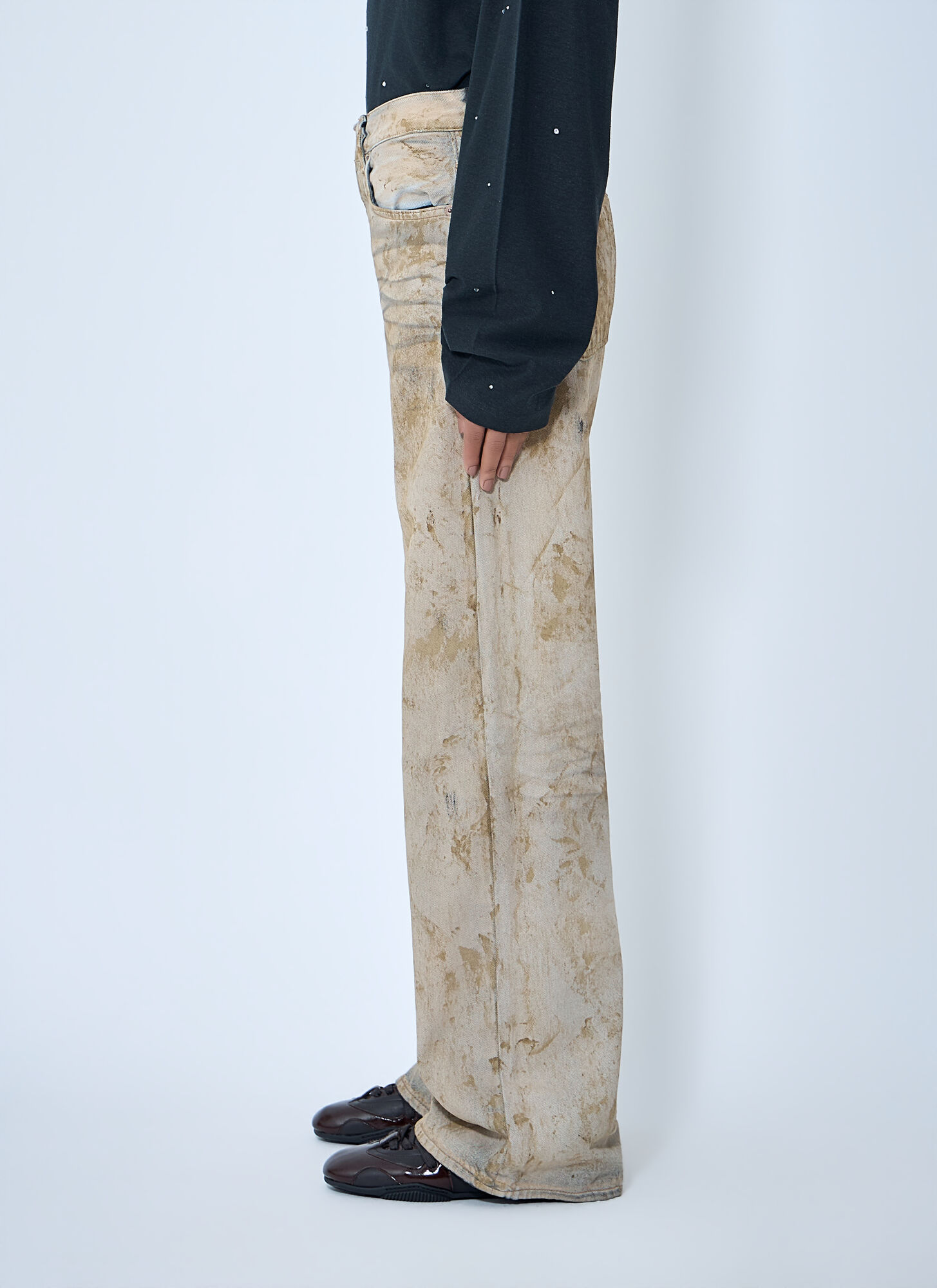  Acne Studios Acne Studios 2021f Faded Five-pocket Jeans - Frau Jeans Beige 28 