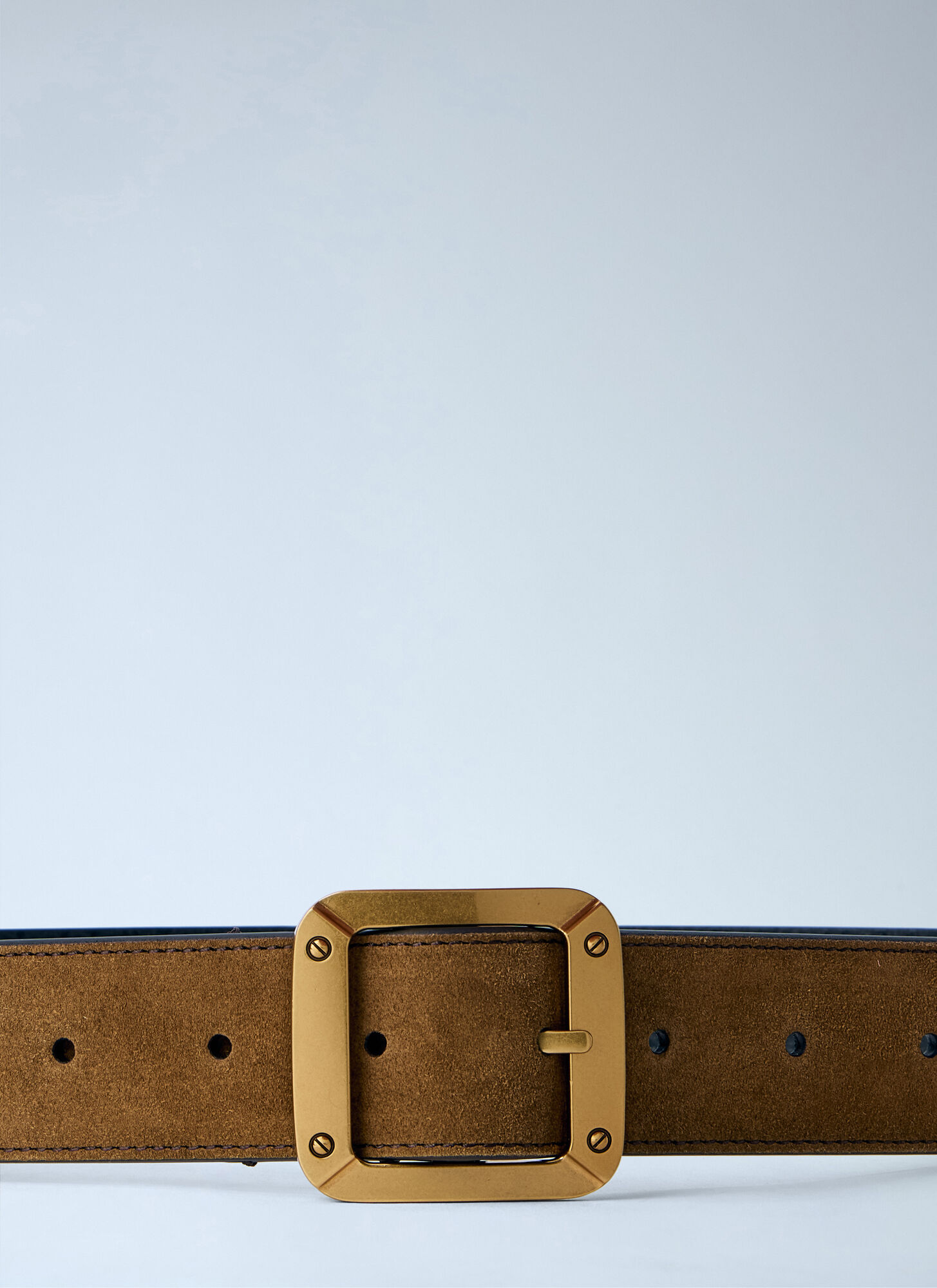  Acne Studios Acne Studios Square Buckle Reversible Belt - Frau Gürtel Brown S 