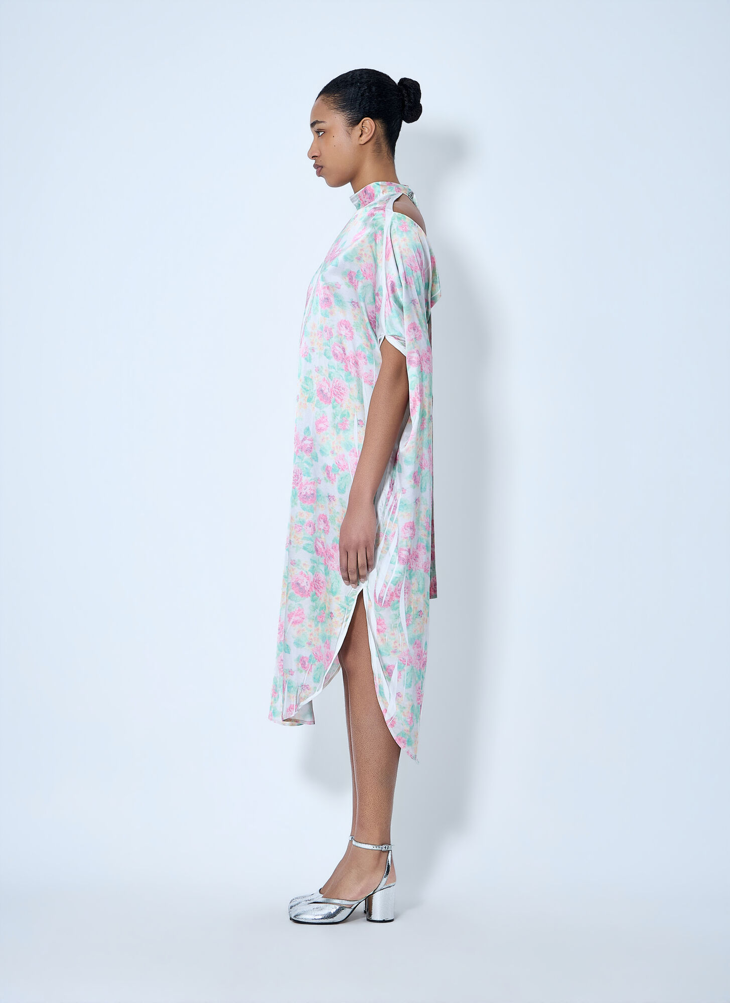  Acne Studios Acne Studios Asymmetric Hem Midi Dress - Frau Kleider White Fr - 34 