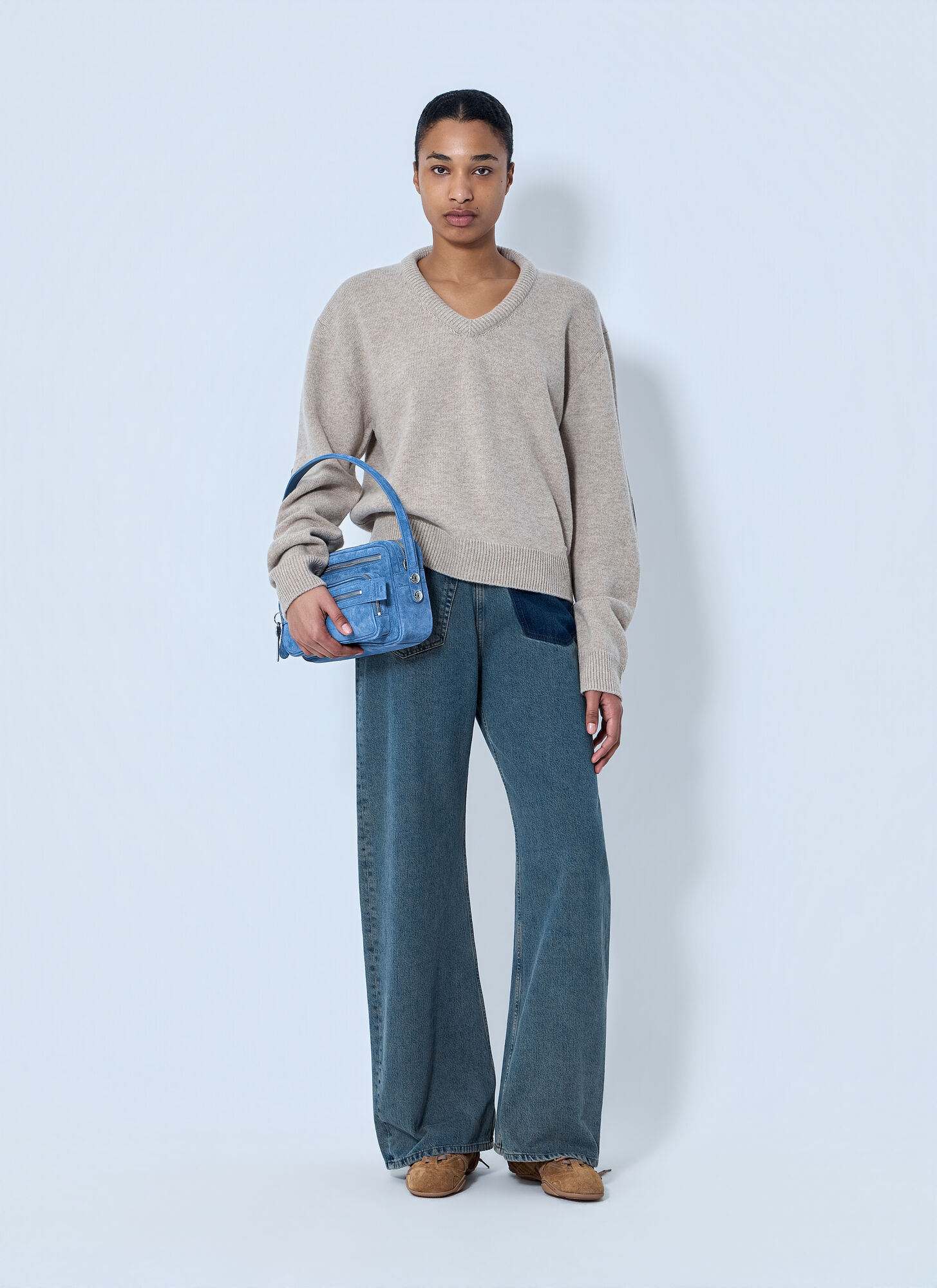  Acne Studios Acne Studios Open Back Wool Knit - Frau Strick Beige S 