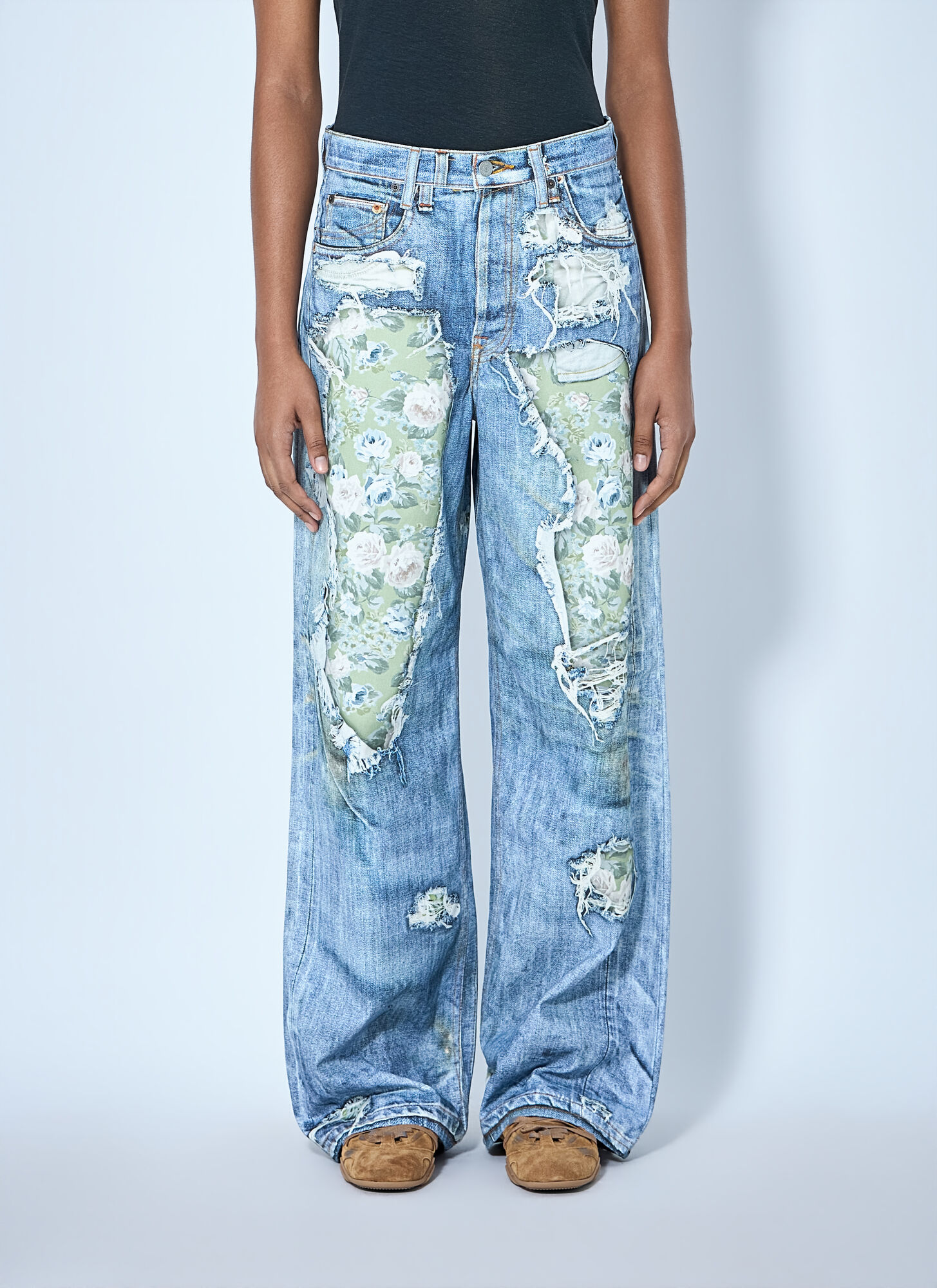 Acne Studios Women's Blå,Grön Fn-Ux-Trou000058 S/S - Regul Blå/Grön S - Image 2