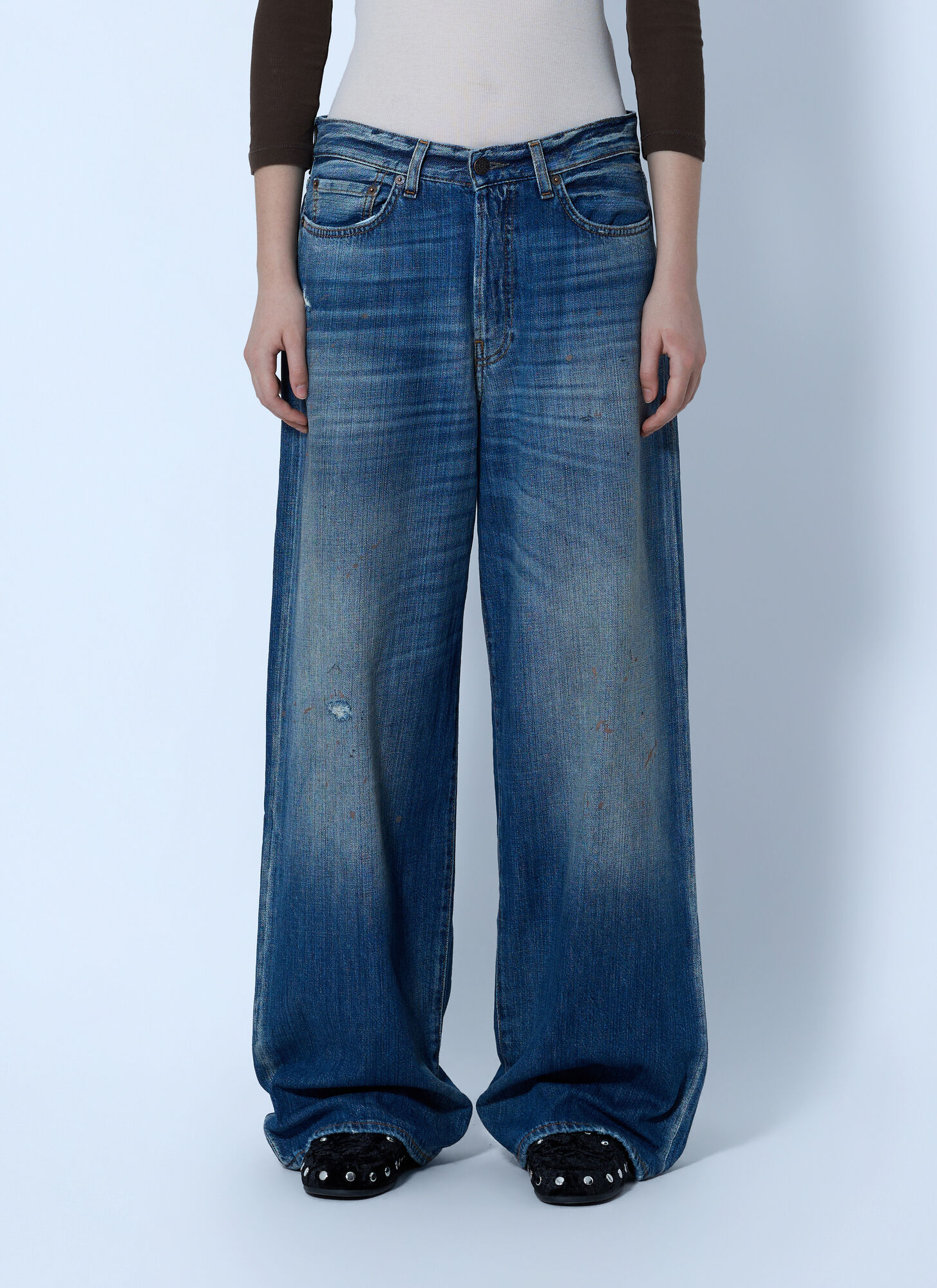 Acne Studios Loose Fit 1981 Jeans - Woman Jeans Blue S