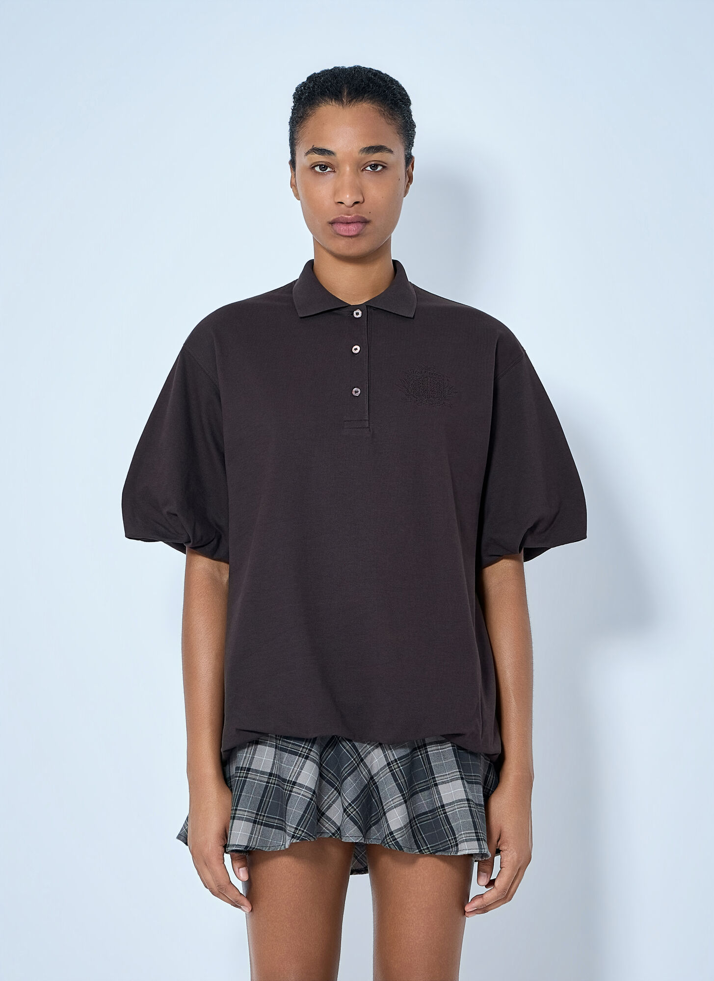 Acne Studios Layered T-Shirt Dress - Woman Dresses Dark Brown M - Immagine 1