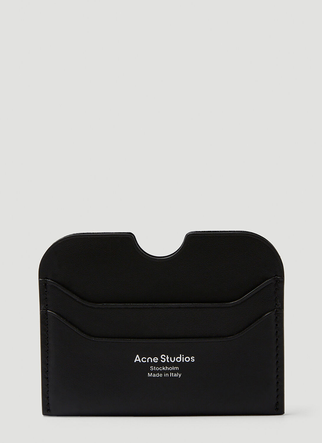 Acne Studios Leather Cardholder In Black