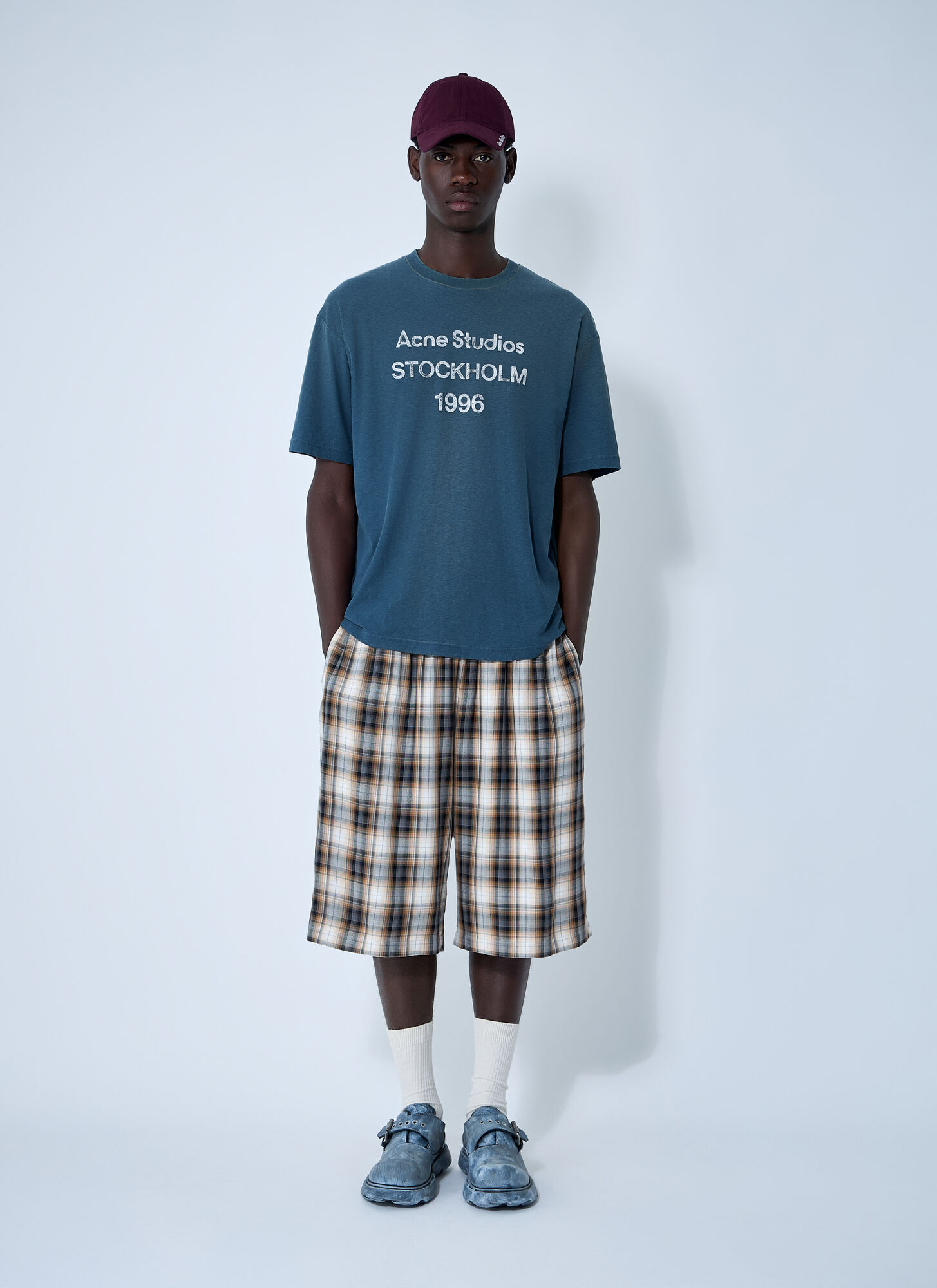  Acne Studios Acne Studios Check Shorts -  Shorts Beige L 