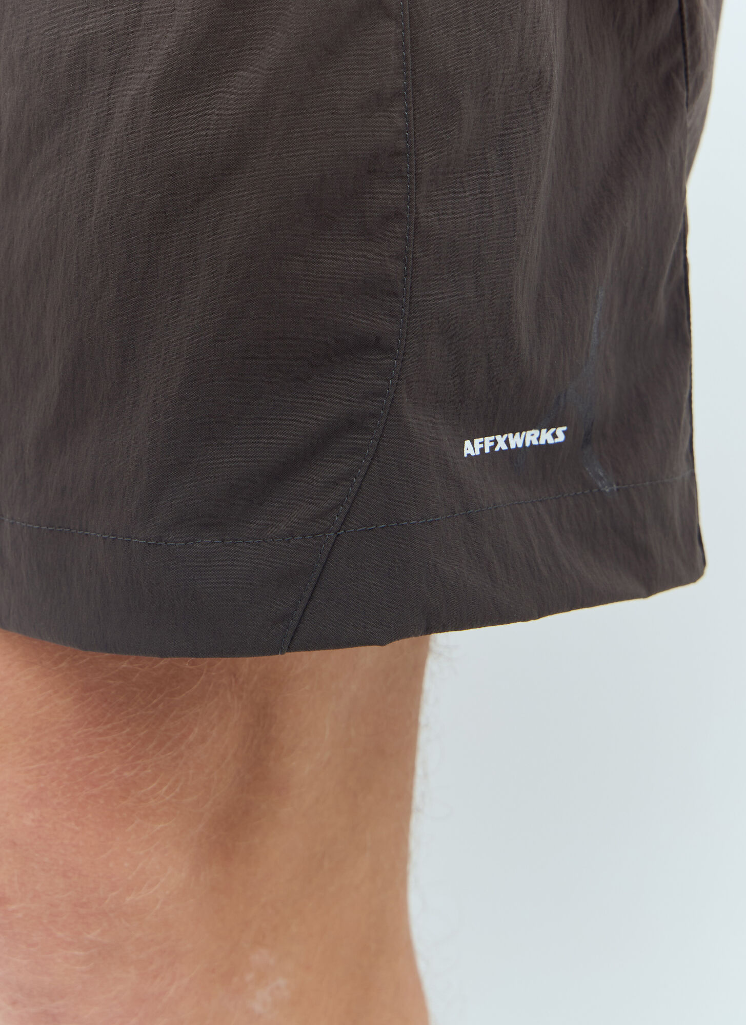  Affxwrks Affxwrks Flex Track Shorts - Mann Shorts Brown M 