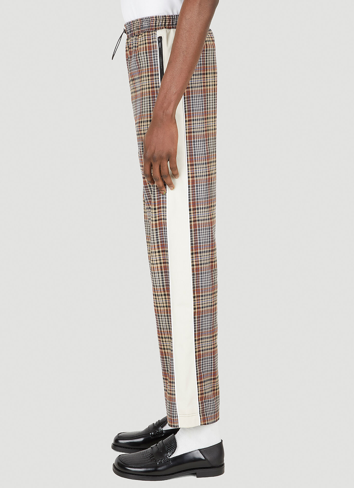  Ahluwalia Ahluwalia Akin Check Pants - Mann Hosen Brown M 