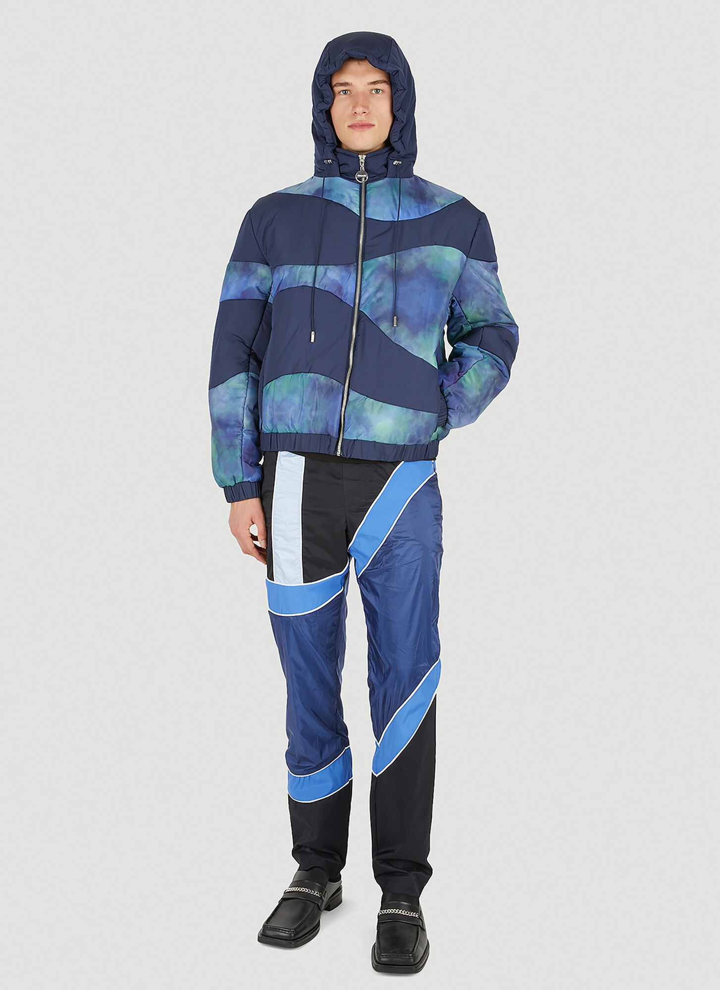  Ahluwalia Studio Ahluwalia Studio Shakti Puffer Jacket - Mann Jacken Blue M 