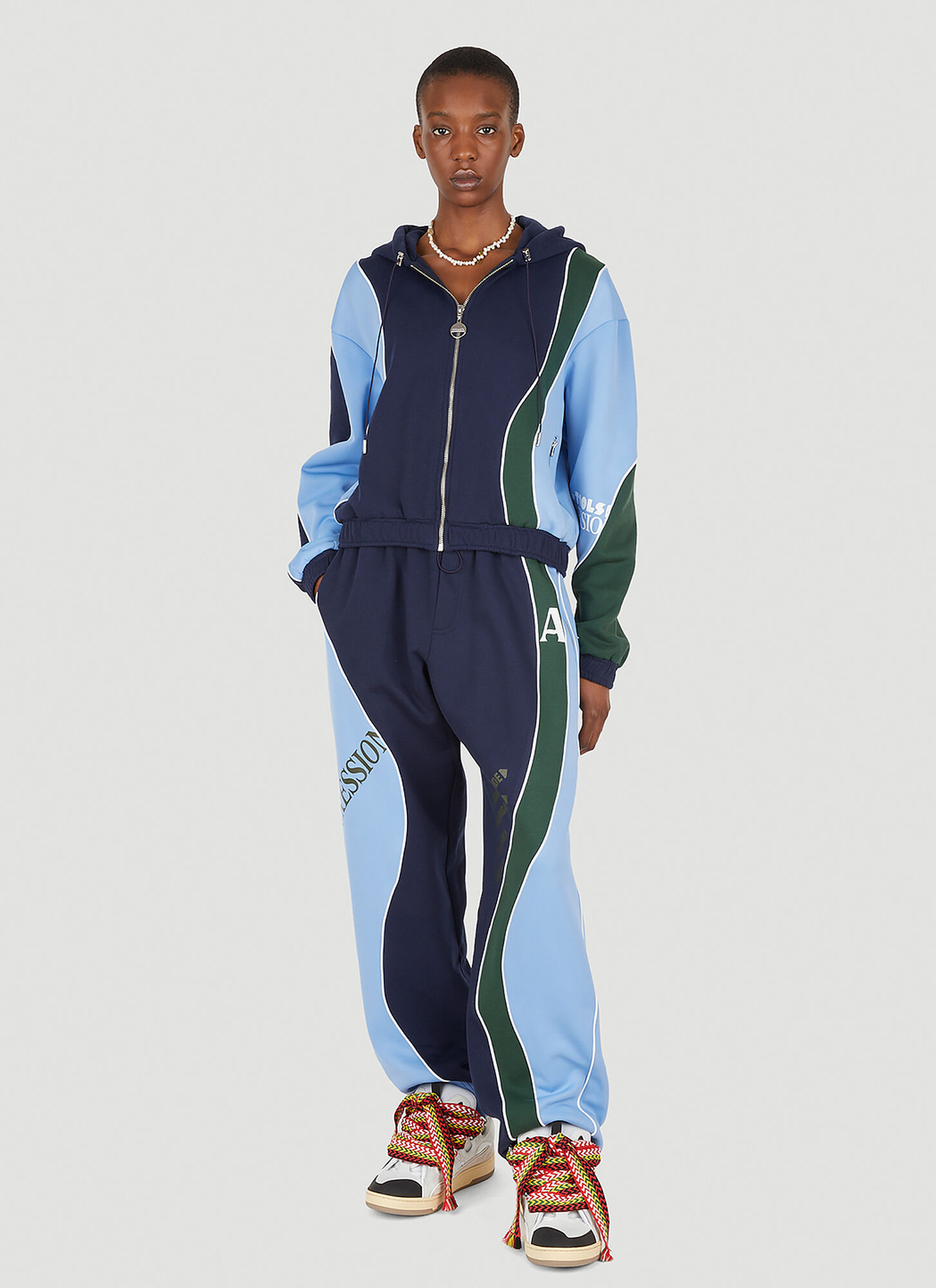  Ahluwalia Ahluwalia Femi Track Pants - Frau Track Pants Blue Uk - 06 