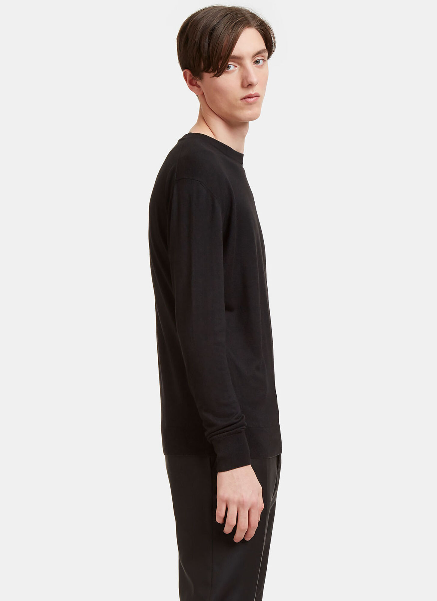  Aiezen Aiezen Aiezen Männer Feiner Strickpullover - Mann Strick Black S 
