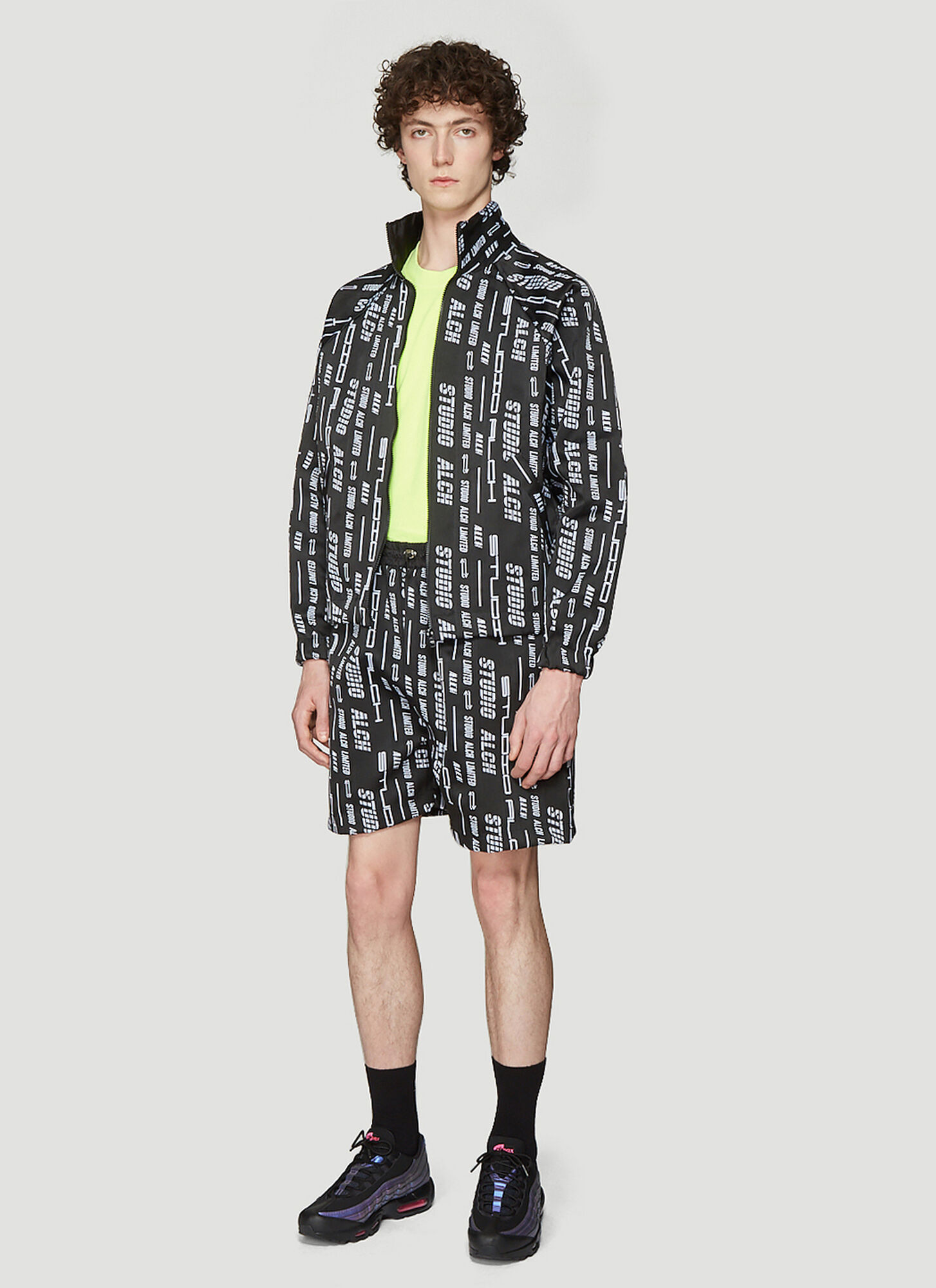  Studio Alch Studio Alch Lanyard Logo Shorts - Mann Shorts Black S 
