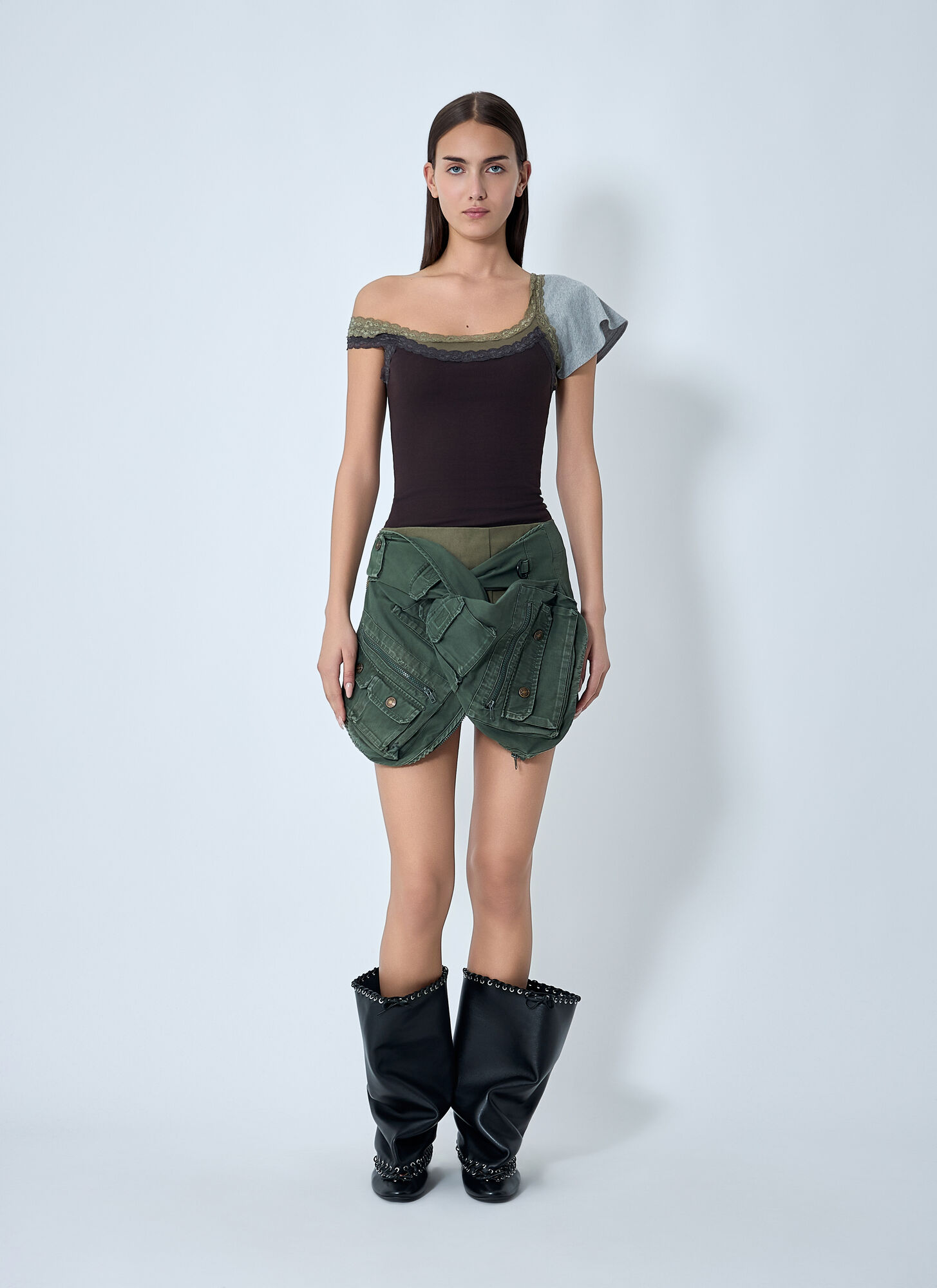  August Barron August Barron Double Tank Top - Frau Tops Brown L 