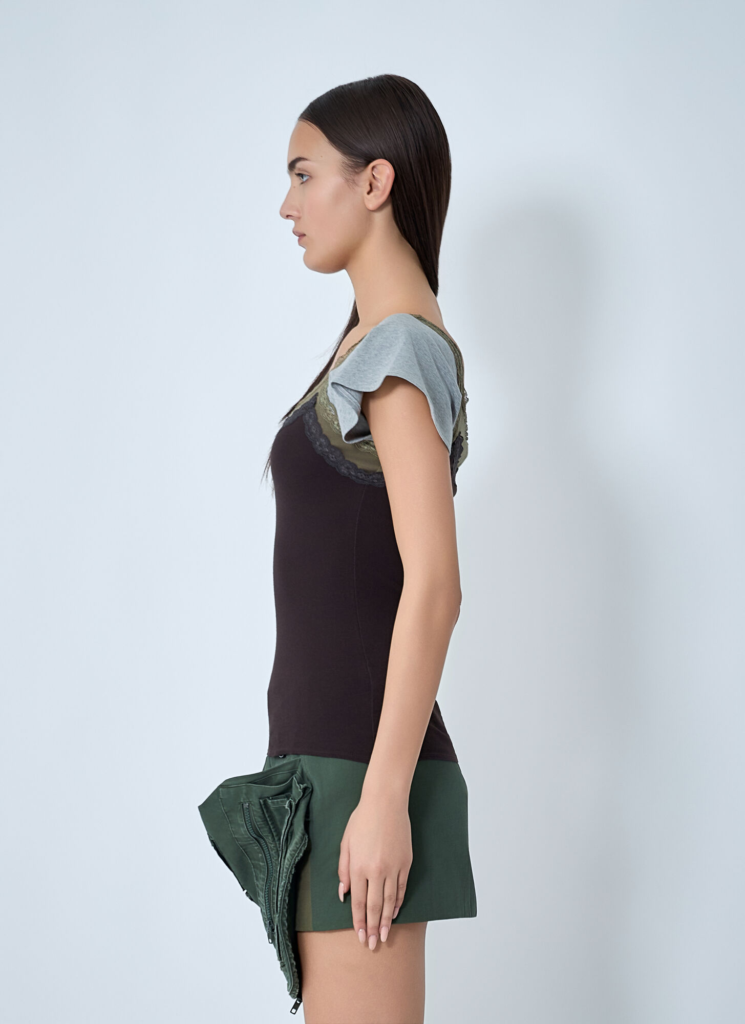  August Barron August Barron Double Tank Top - Frau Tops Brown L 