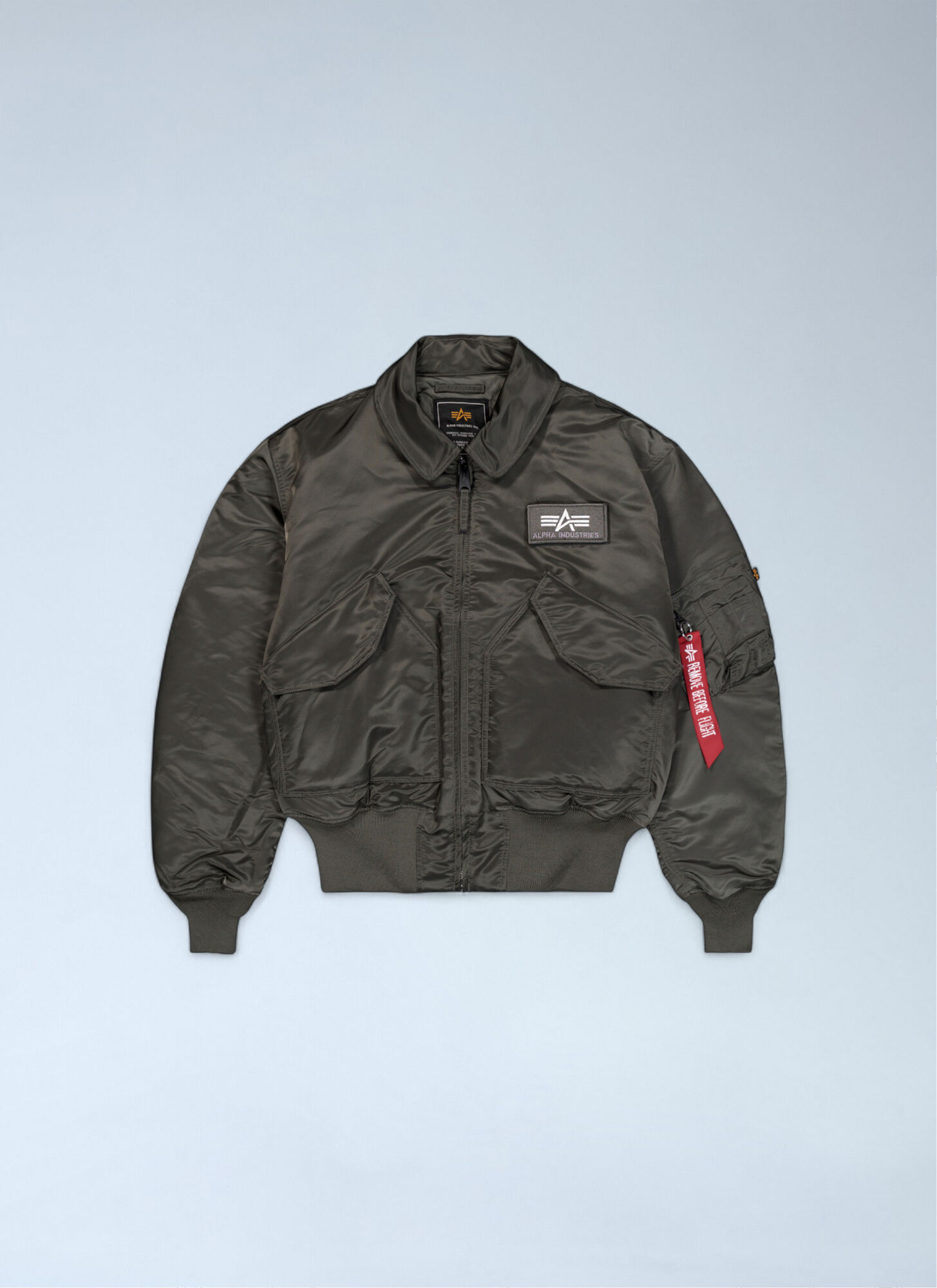 Alpha Industries Cwu 45 Heritage Bomber Jacket In Green