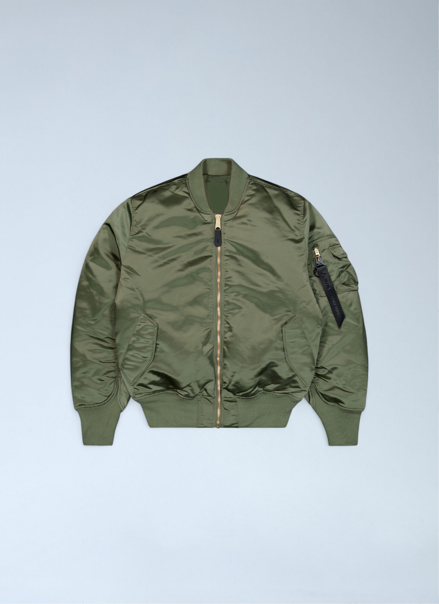 Alpha Industries Ma-1 Base Flight Bomber Jacket In Green