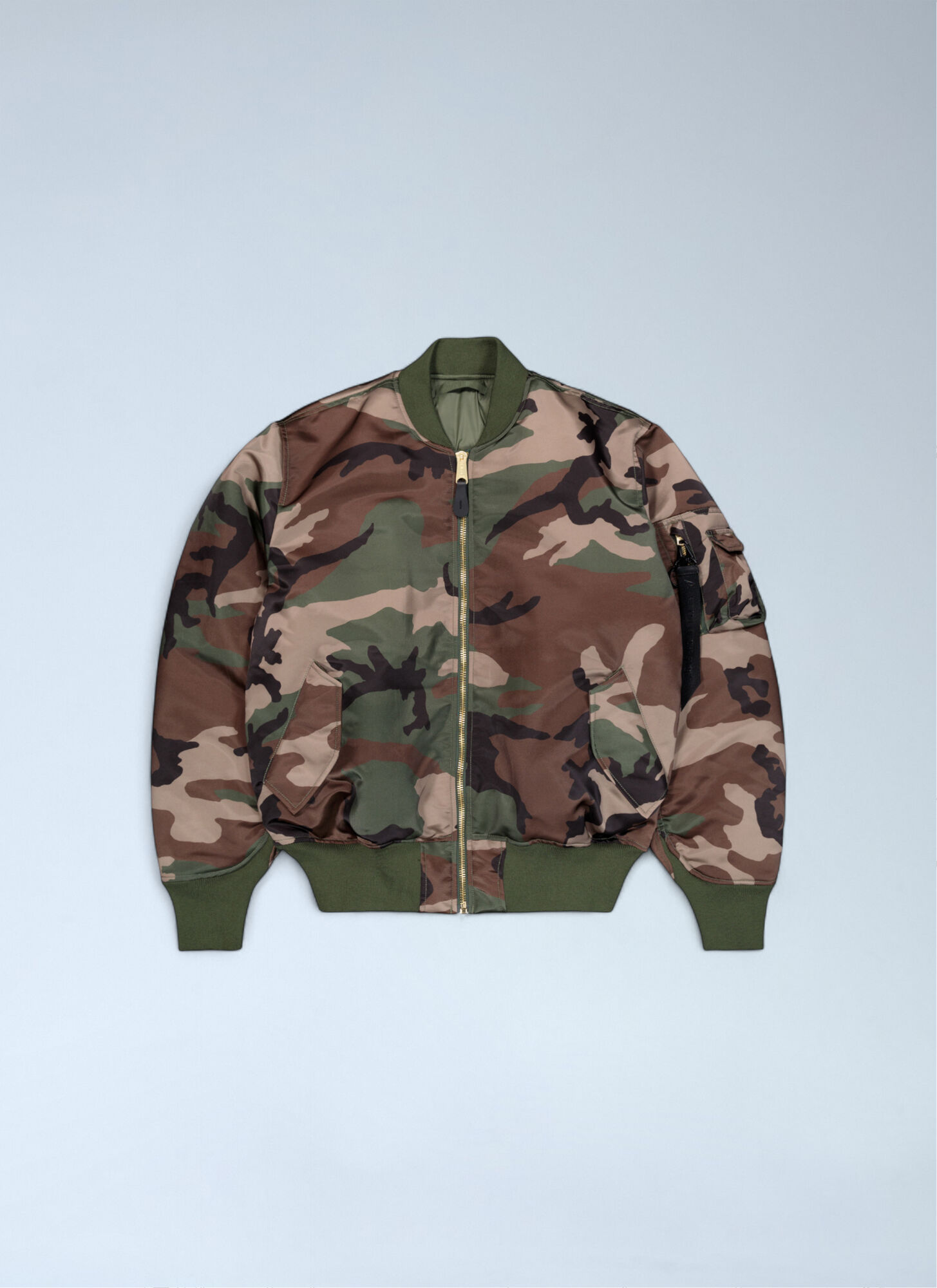 Alpha Industries Ma-1 Primaloft Flight Camo Bomber Jacket In Multi