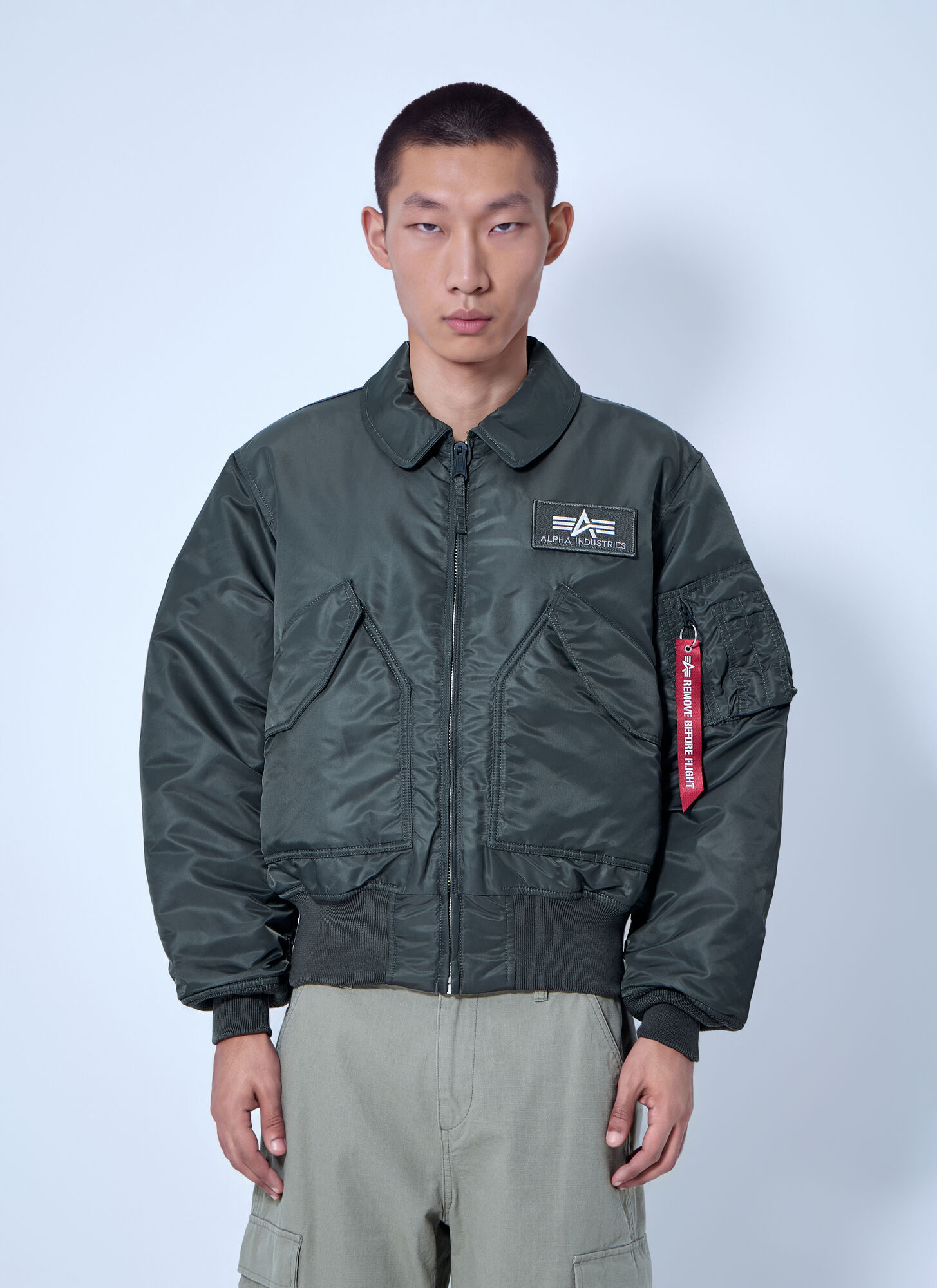 Alpha Industries Unisex Grigio - Cwu 45 Heritage Bomber Jacket, Size: M