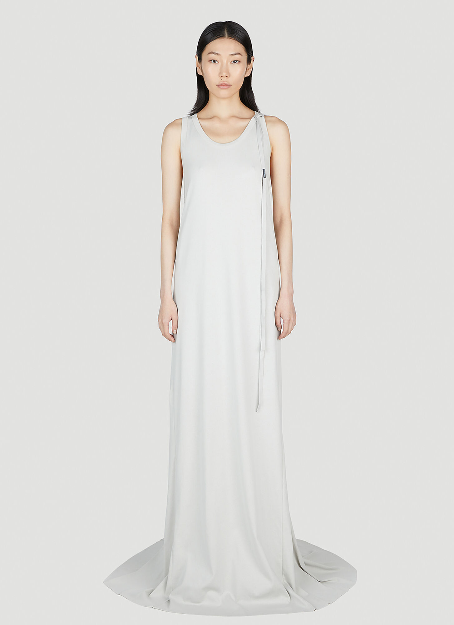 Ann Demeulemeester X-long Flared Dress – Woman Dresses Grey S