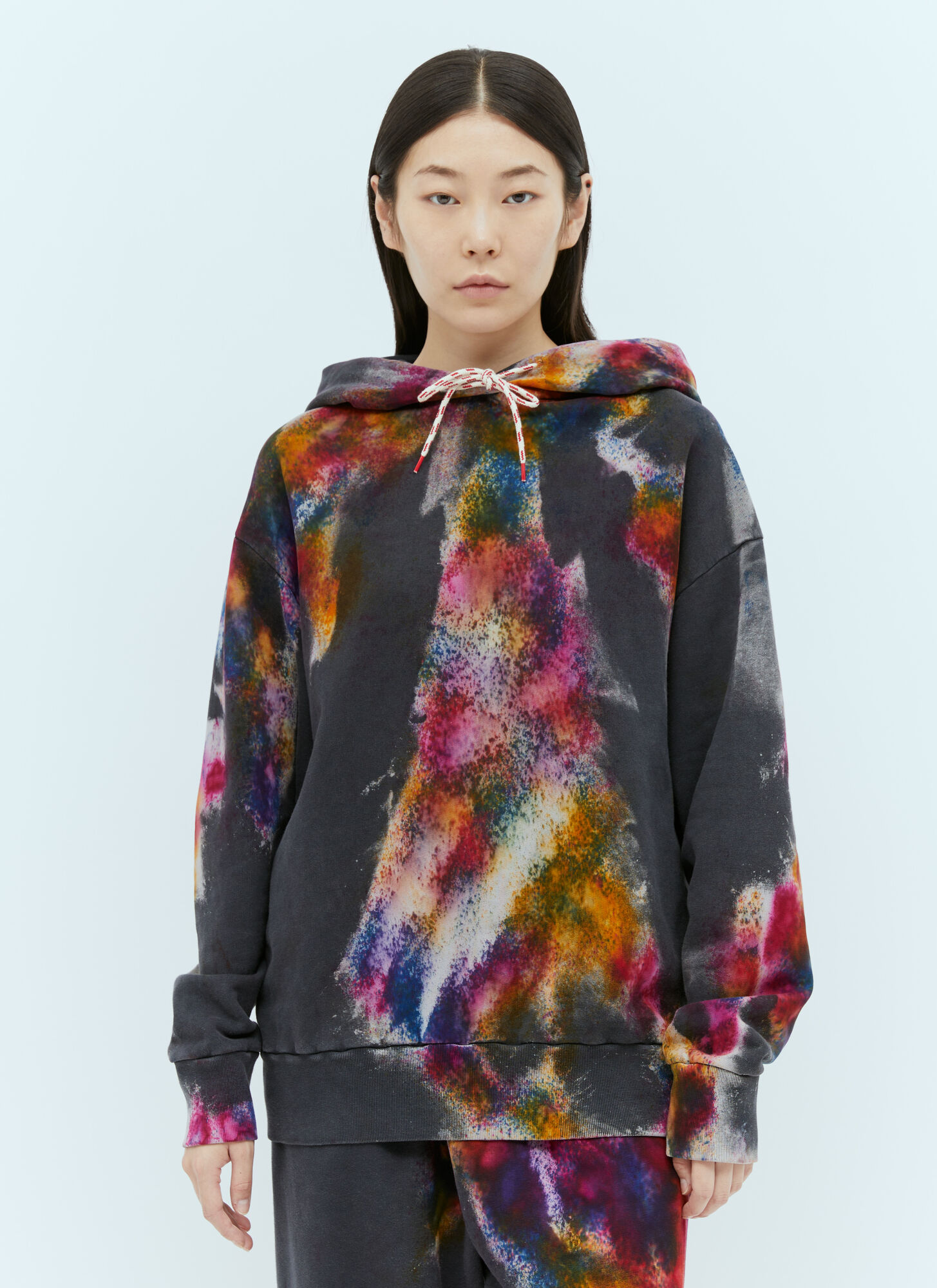  Aries Aries Colourspray Hooded Sweatshirt - Frau Sweatshirts Grey Xs 