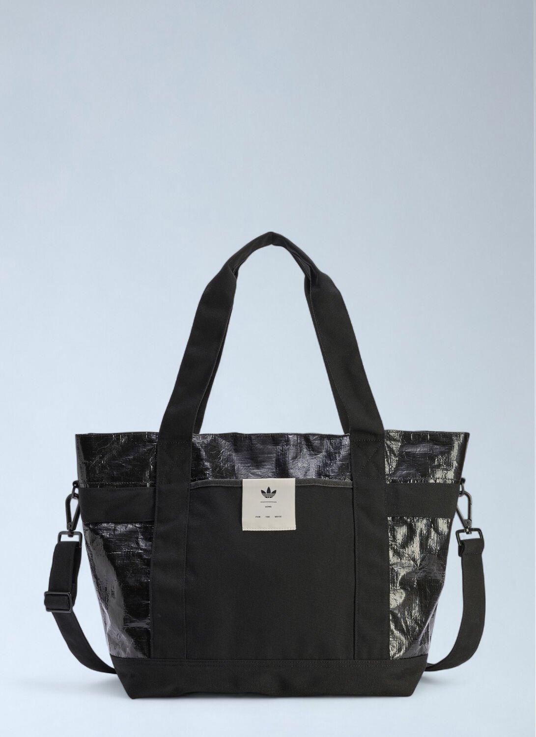 Adidas X Sftm Logo Motif Tote Bag In Black