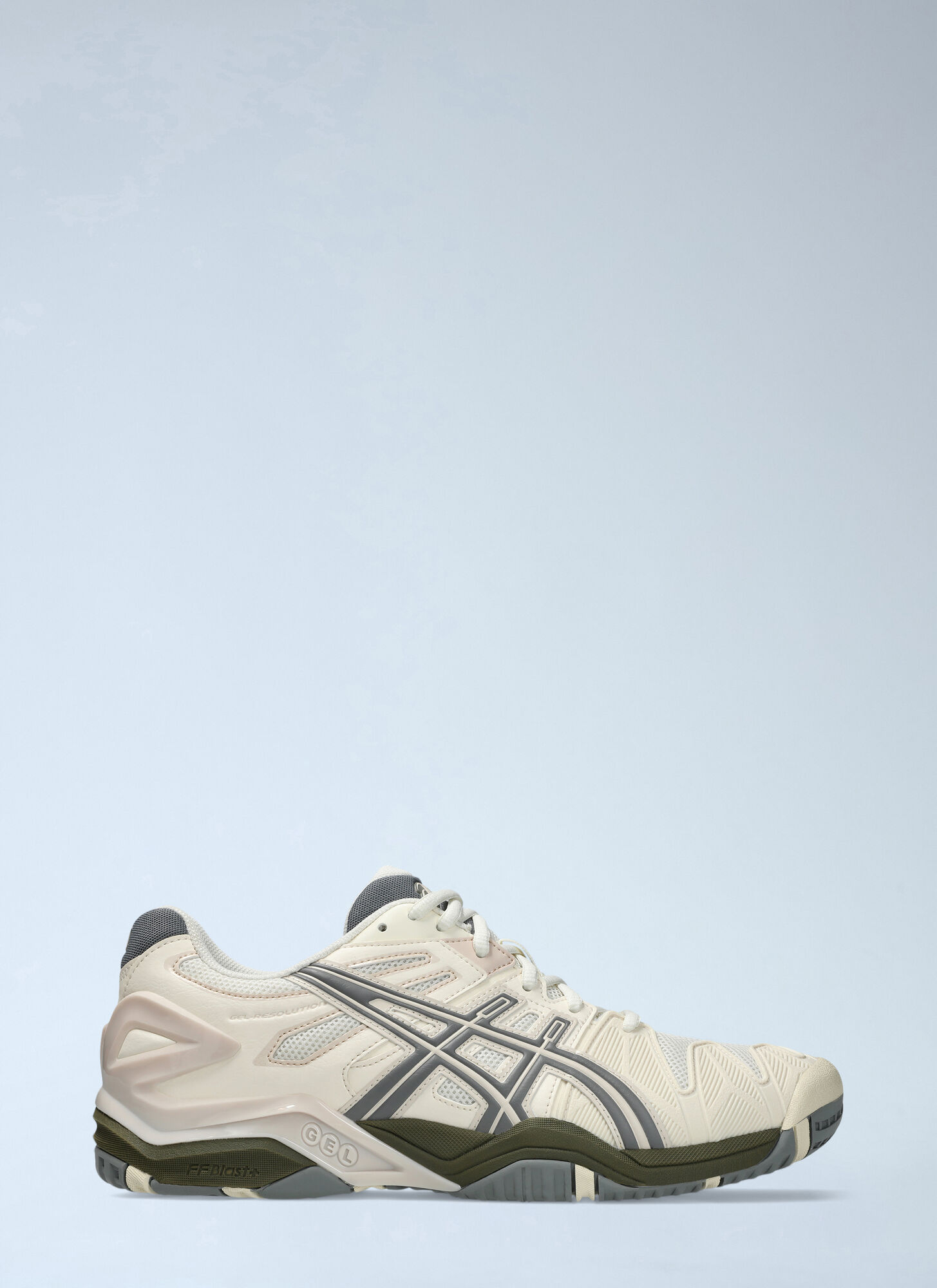Asics Uomo Beige - Gel-Resolution 5 Tennis Sneakers - Sport - 44 Eu - Immagine 2
