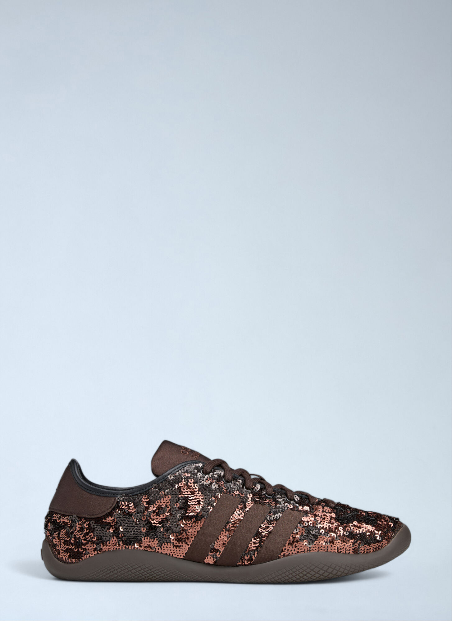 Adidas By Wales Bonner Men's Brown Sequin Karintha Low Satin Sneakers - Man Sneakers Uk - 10