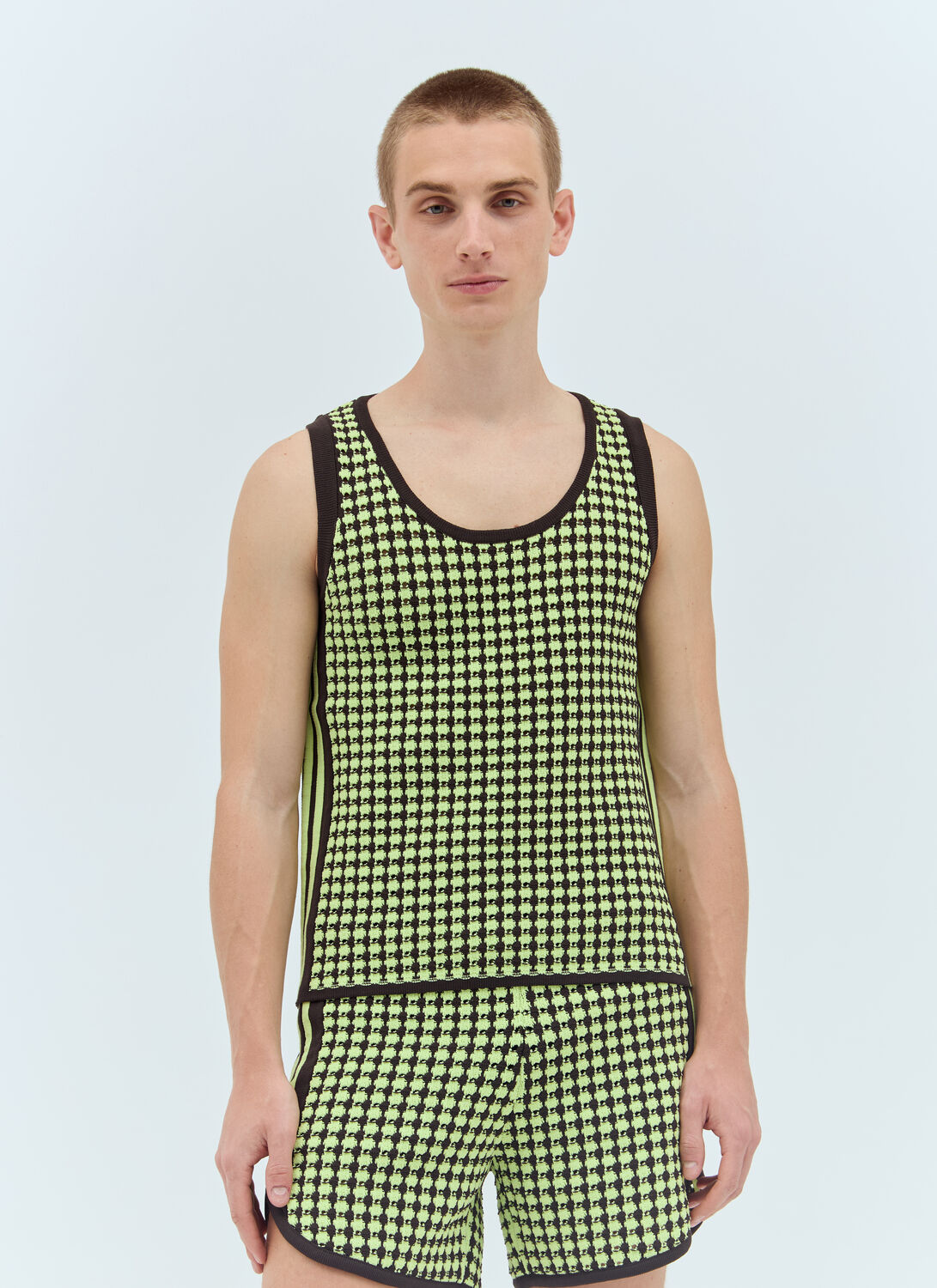 adidas by Wales Bonner Crochet Knit Vest – Tops Green M