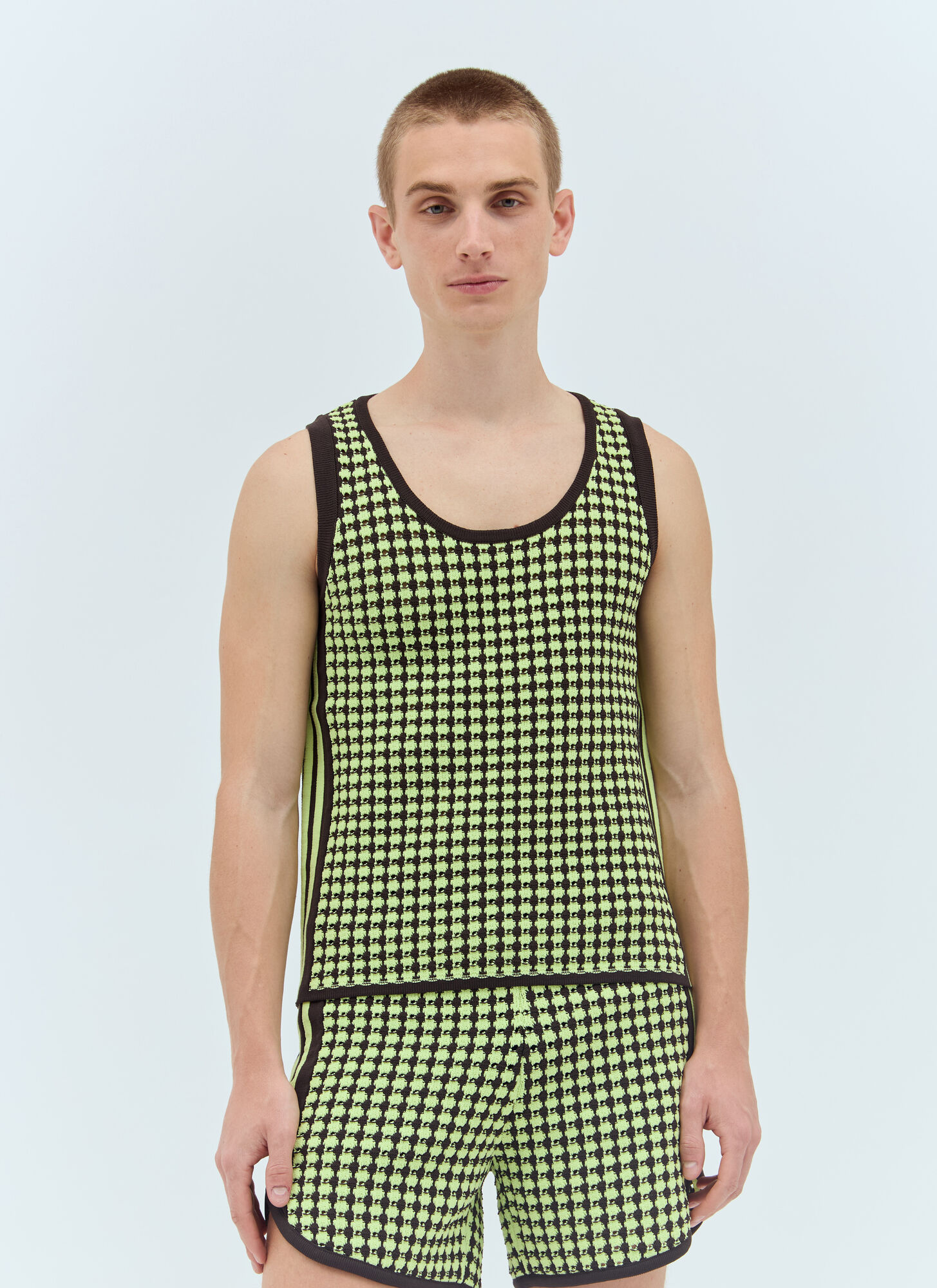 adidas by Wales Bonner Crochet Knit Vest – Tops Green M