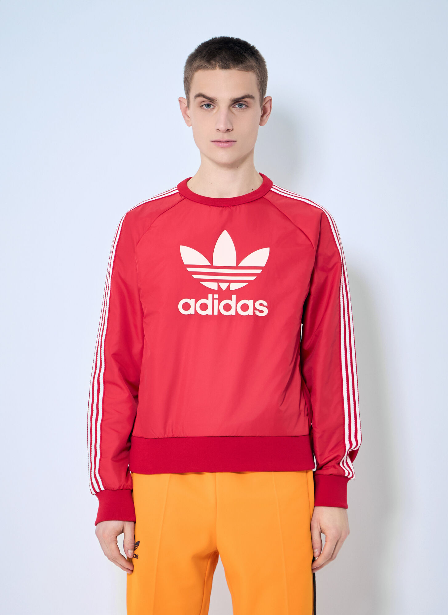 Adidas Uomo Rosso - Wb Nylon Crew - Sport - Xs - Immagine 2