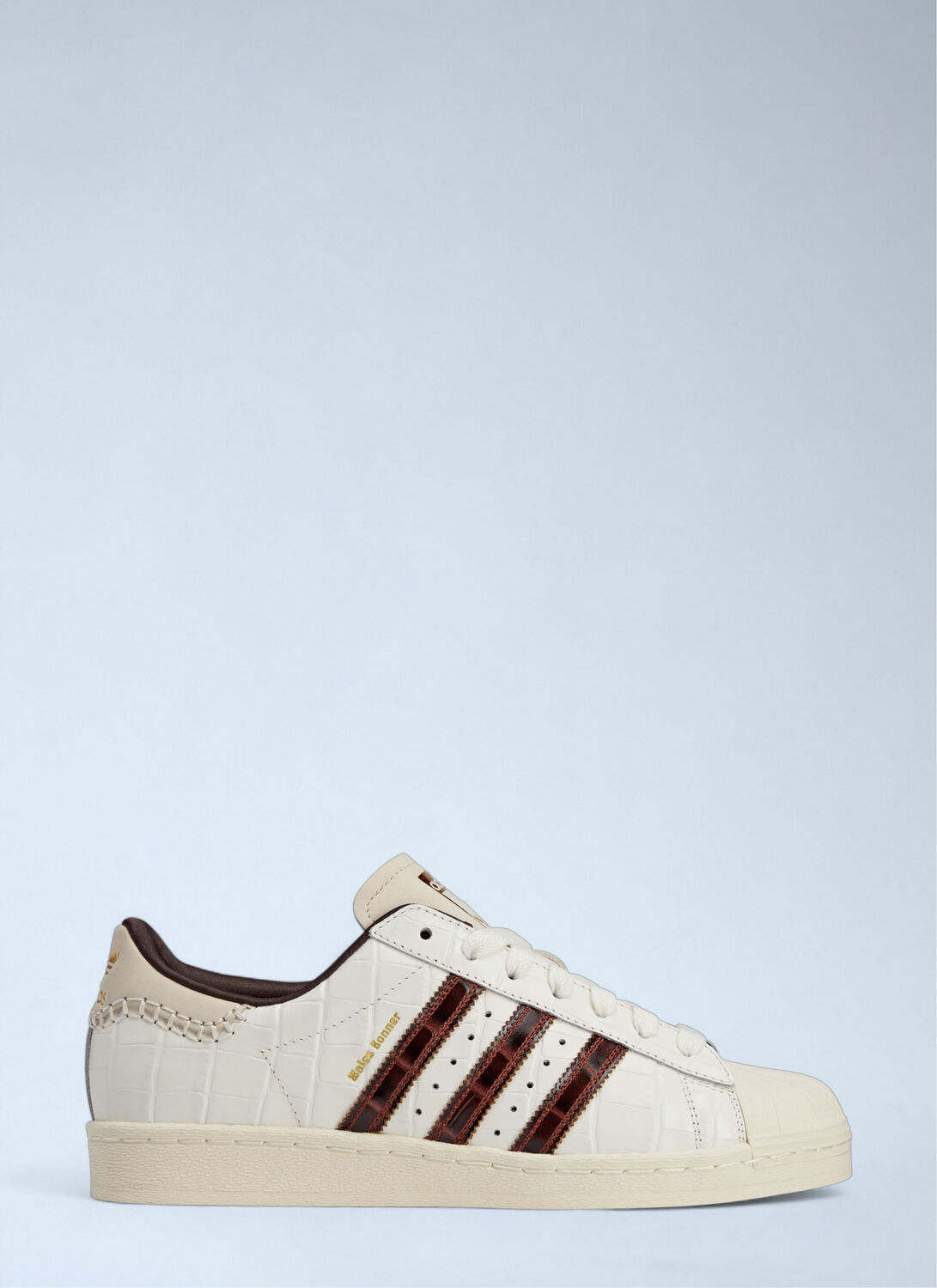 Adidas Originals Adidas X Wales Bonner Adidas X Wales Bonner Superstar Croc Leather Sneakers In White