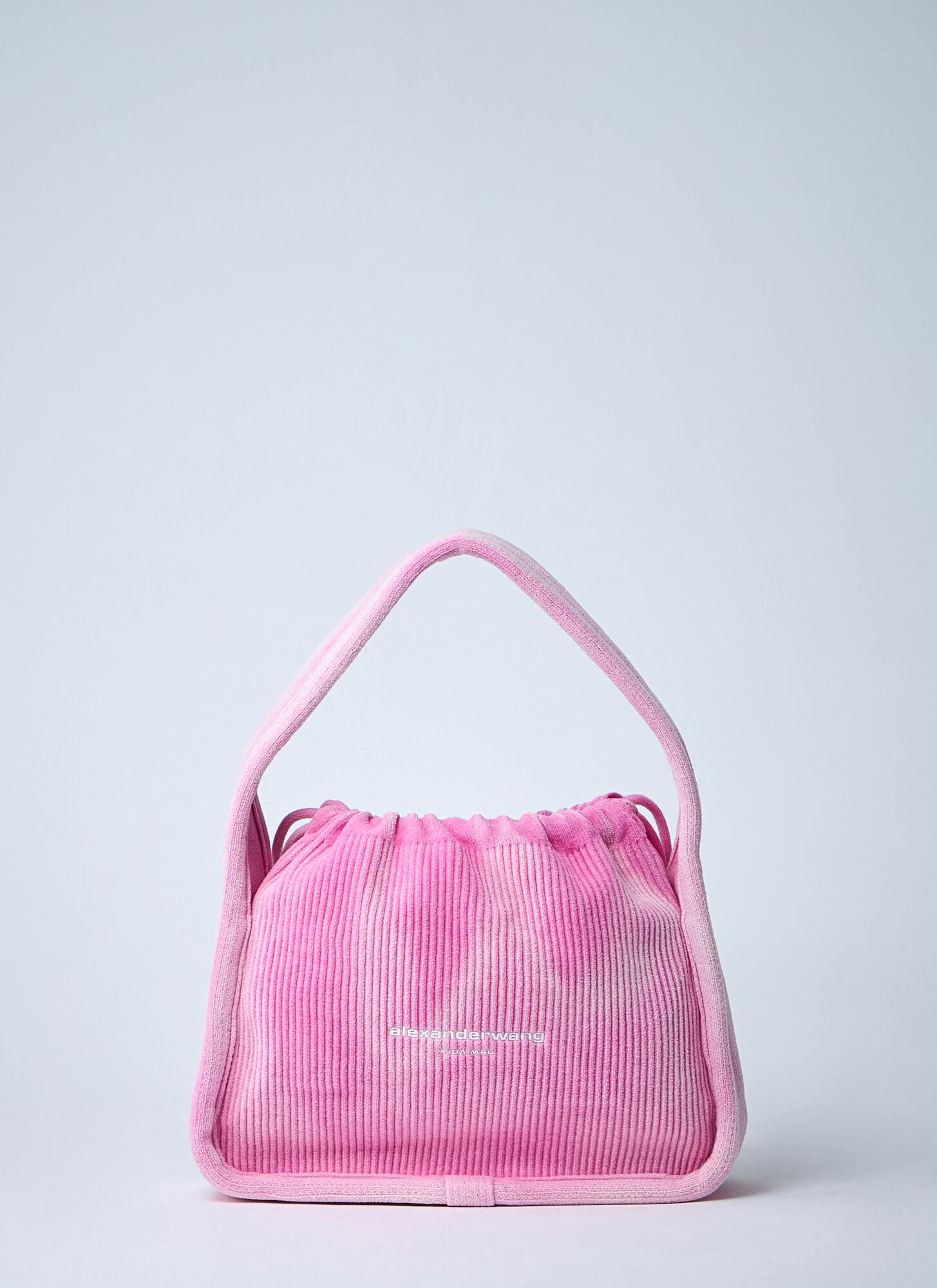 Alexander Wang Pink Corduroy Small Ryan Handbag