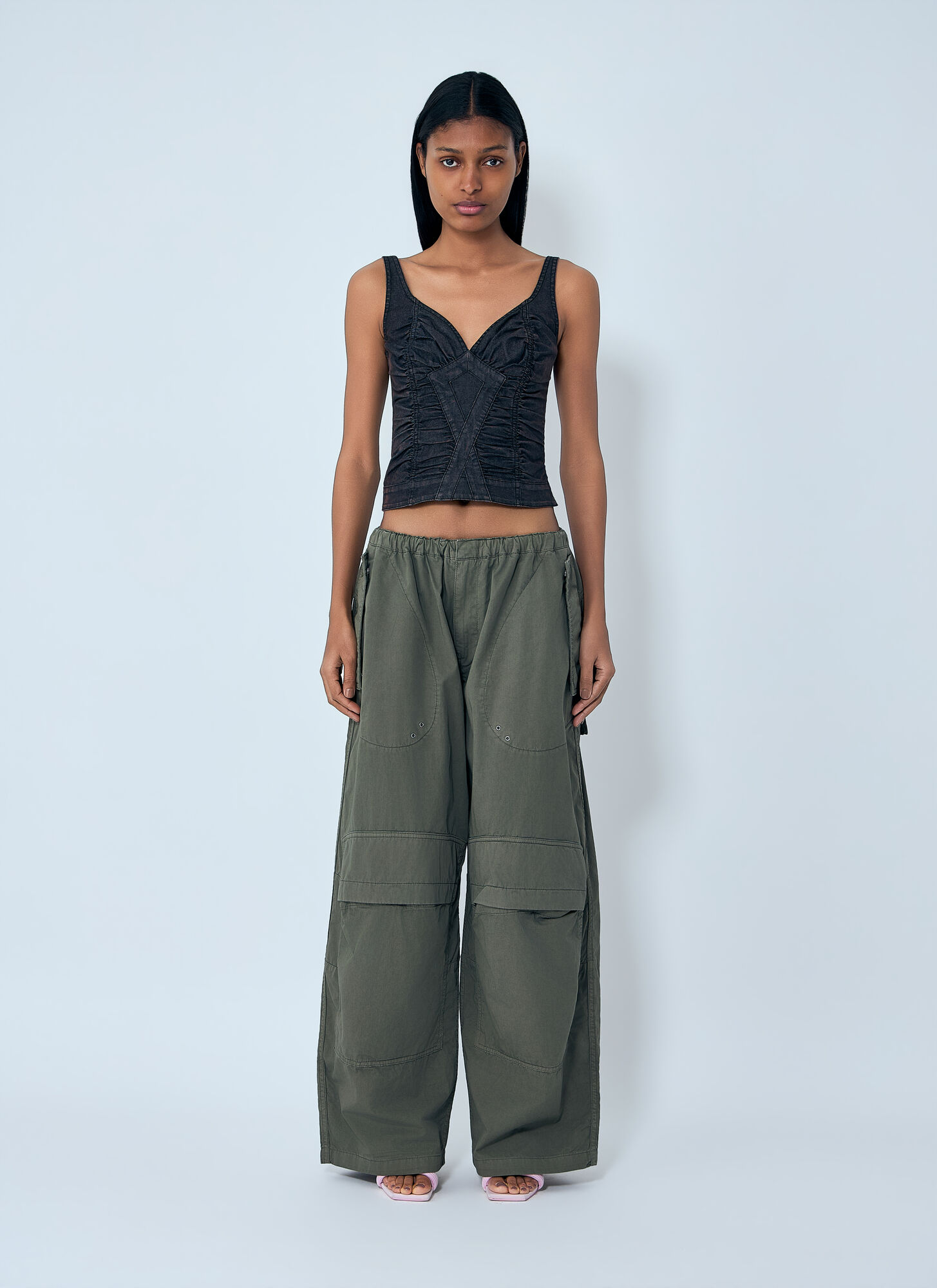  Alexander Wang Alexander Wang Cargo Pants - Frau Hosen Green L 